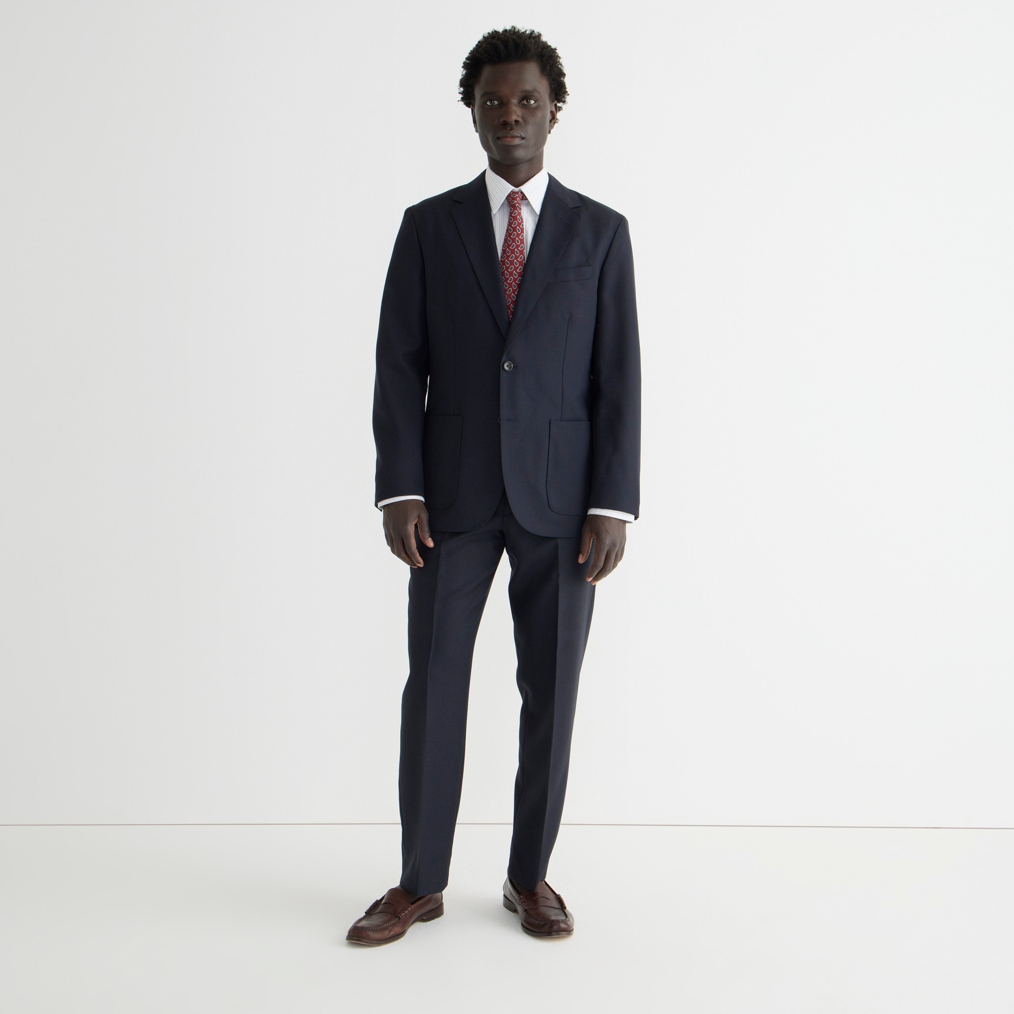 Crosby Classic-fit suit jacket in English wool
