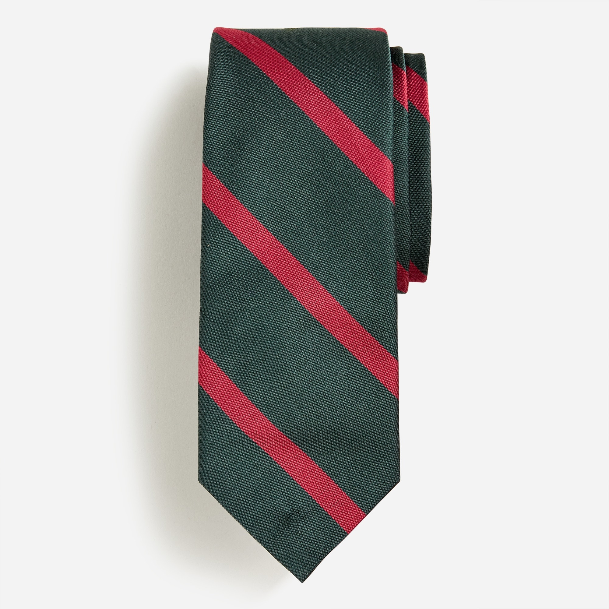 English silk tie in diagonal stripe