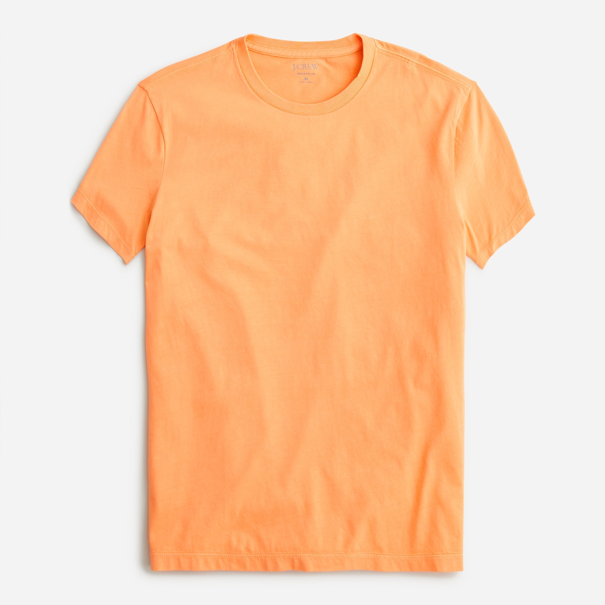 Broken-in short-sleeve T-shirt