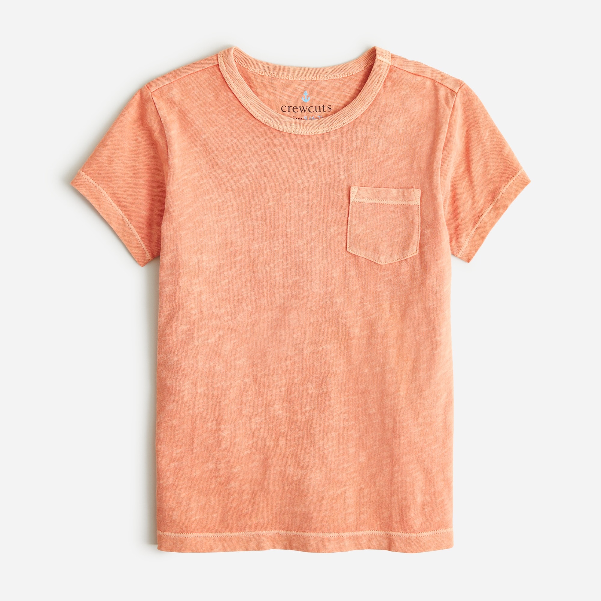 Kids' garment-dyed pocket T-shirt