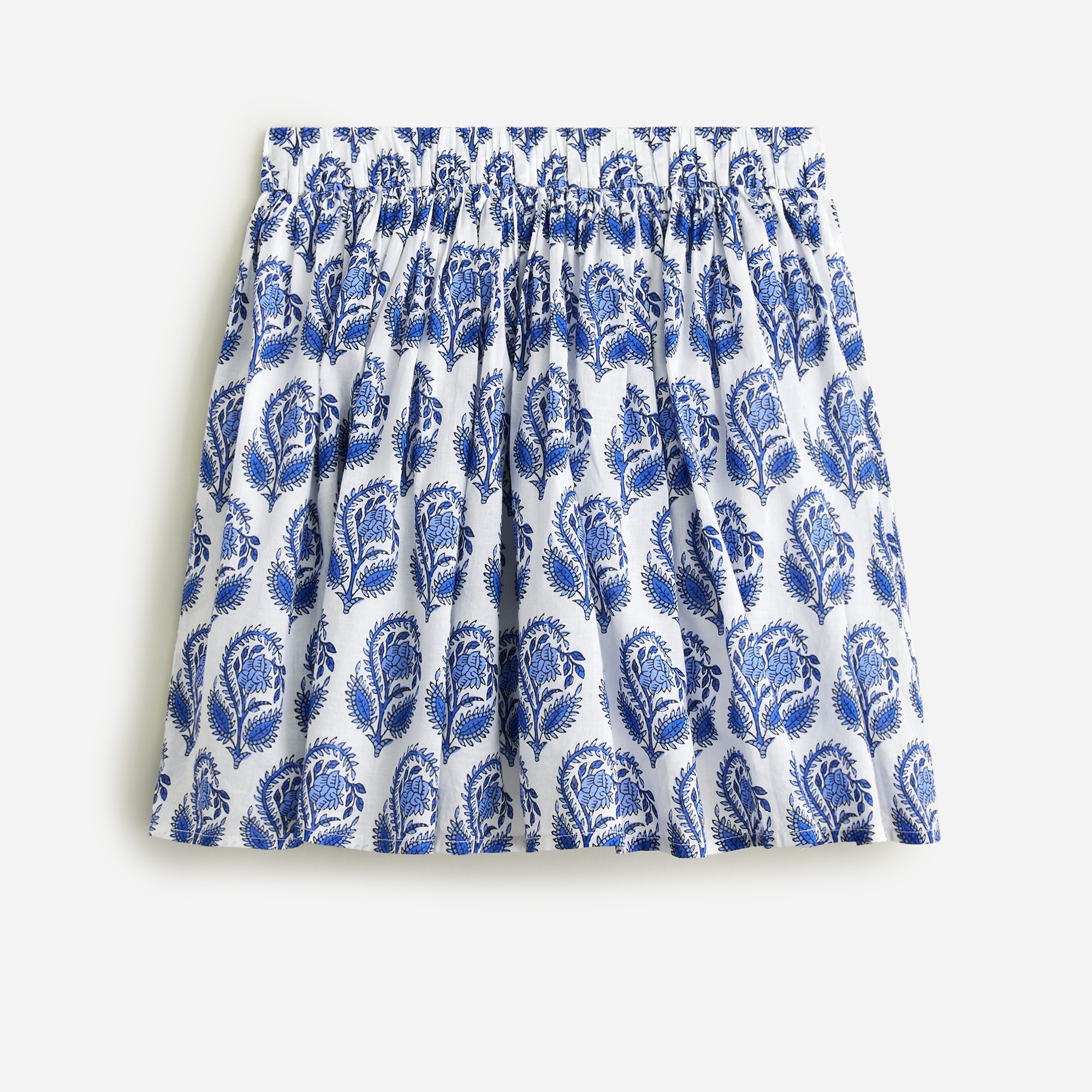 Girls' pull-on voile skirt in floral