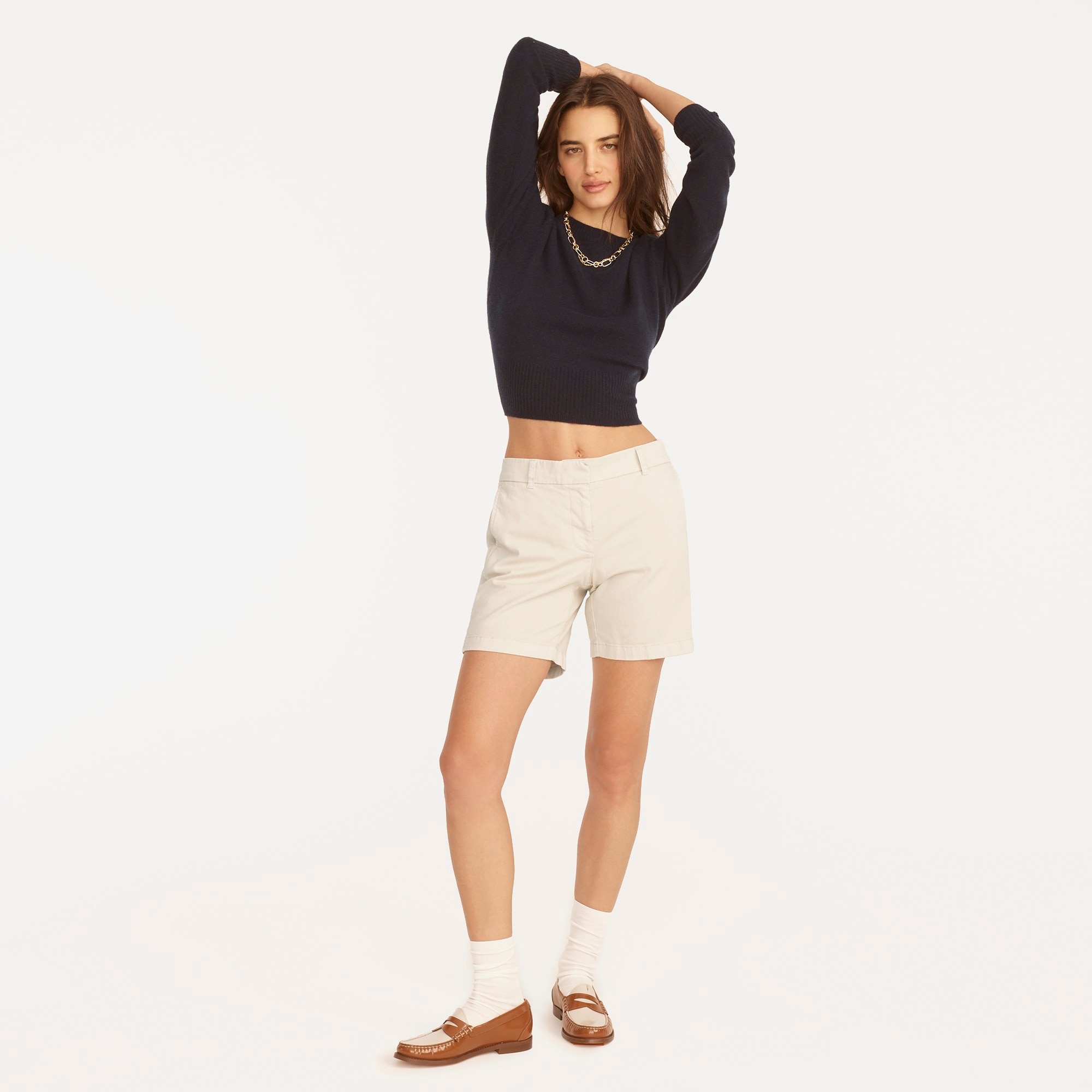 7" stretch chino short