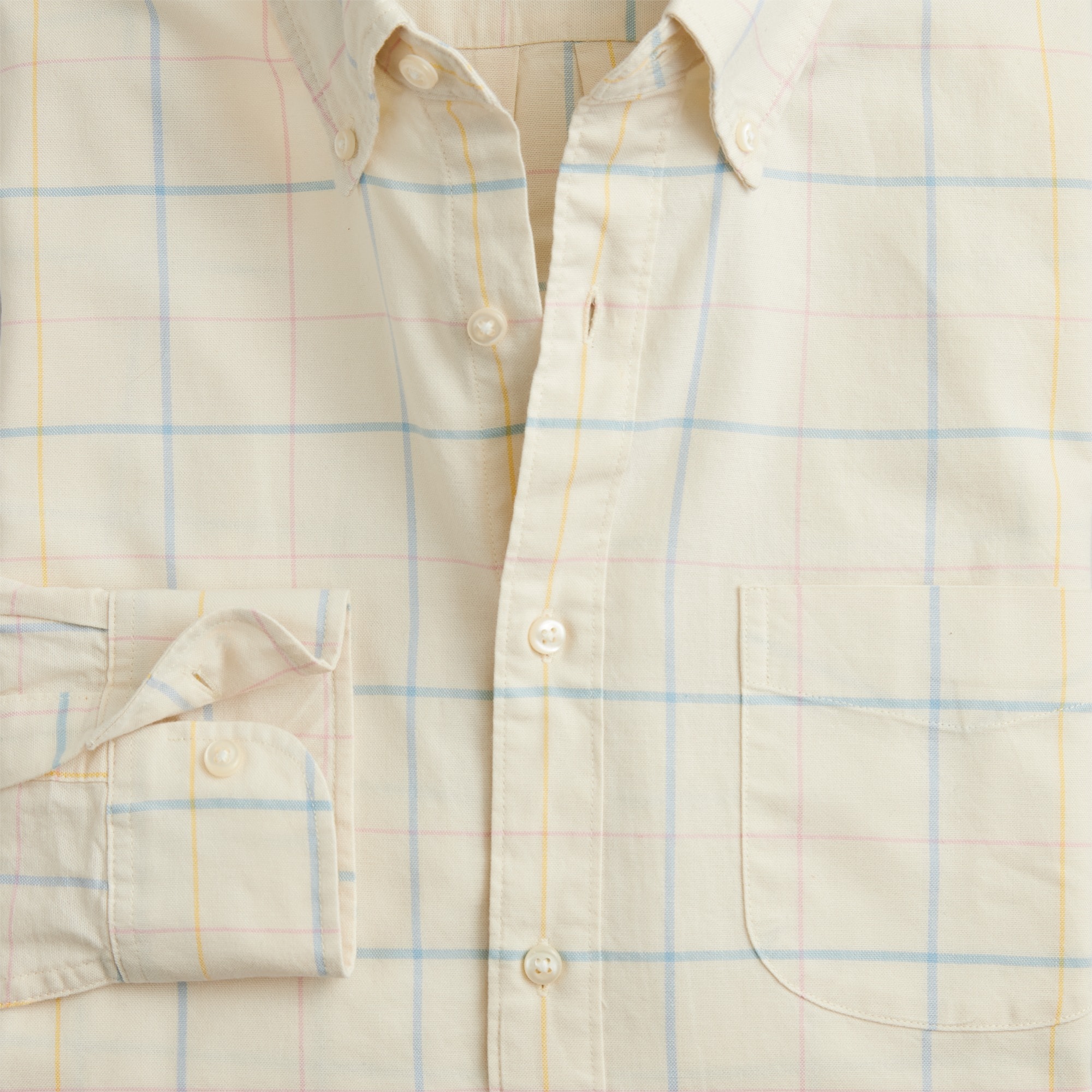 Broken-in organic cotton oxford shirt