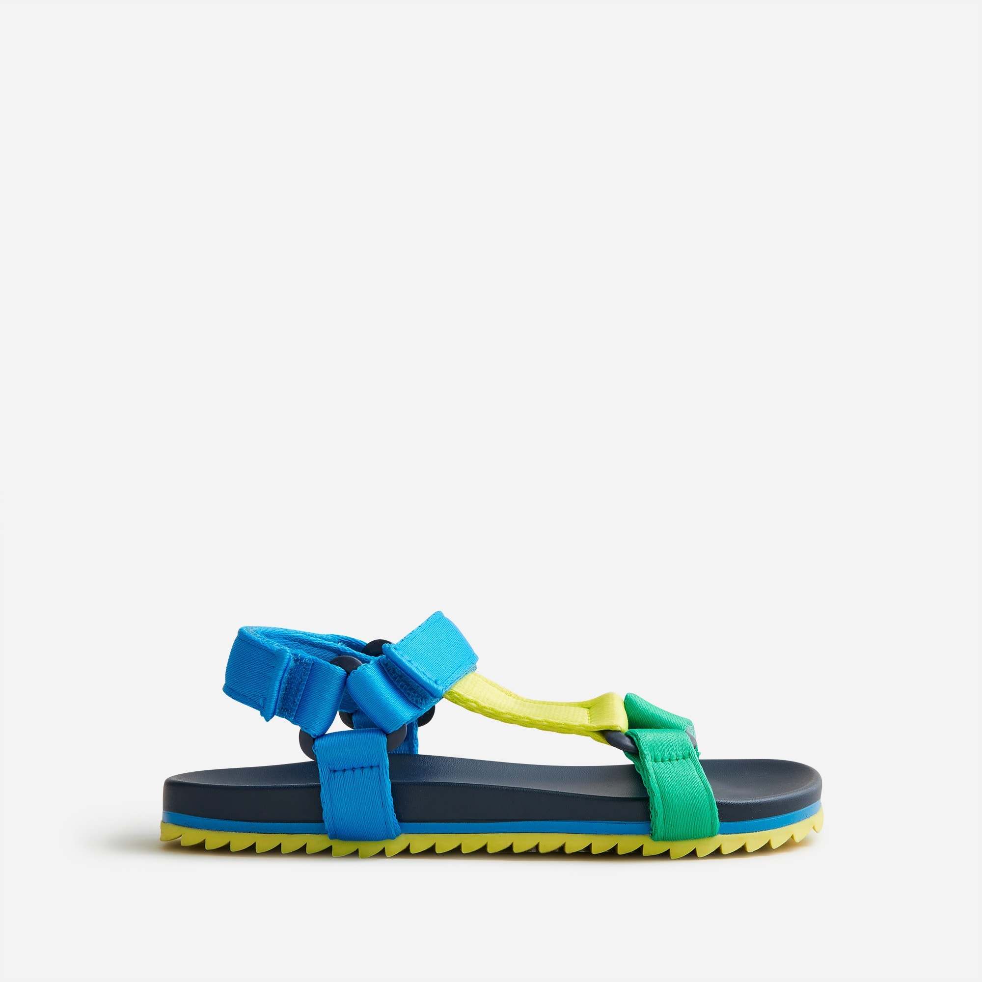 Kids' sporty-strap sandals in colorblock