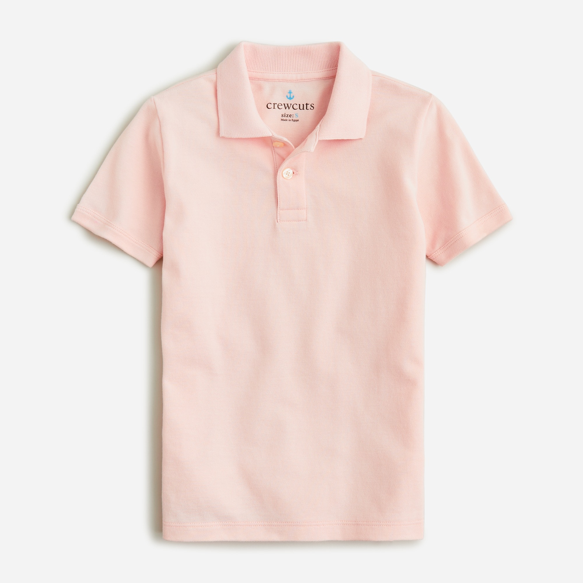 Kids' short-sleeve piqué polo shirt