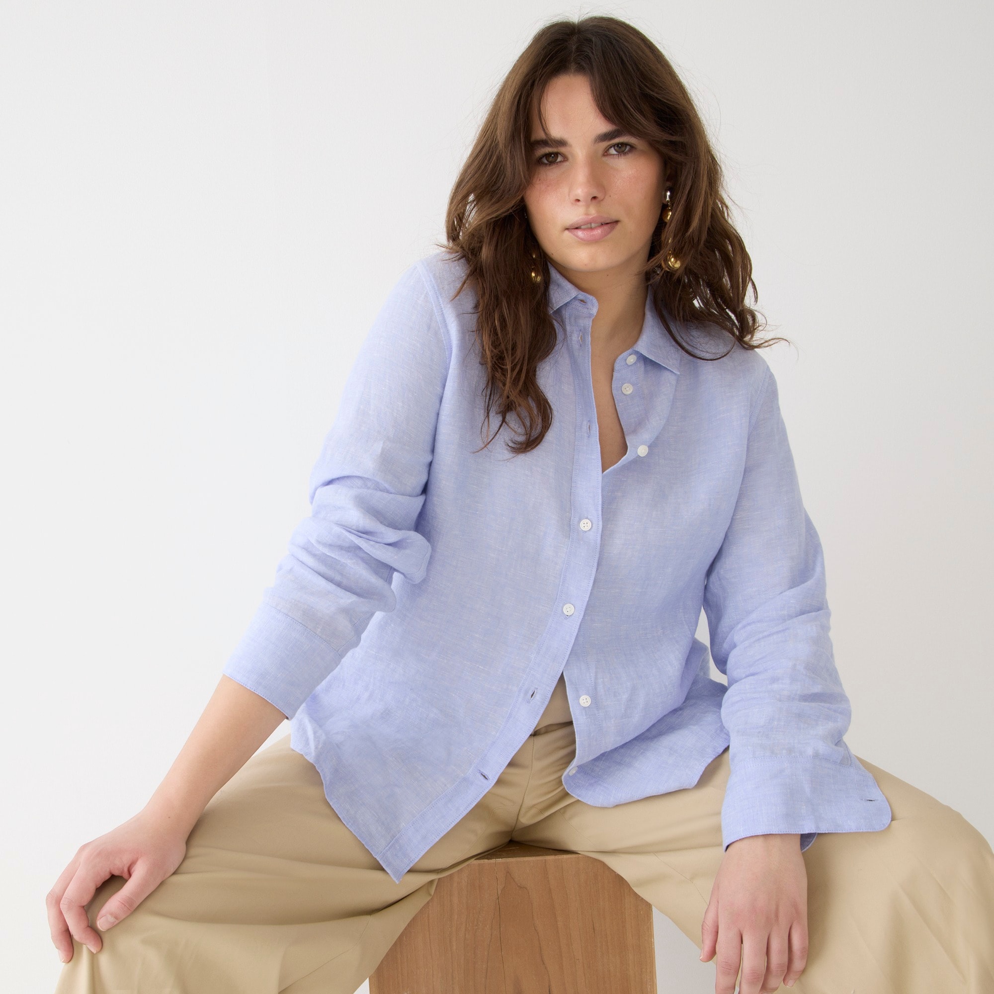 Slim-fit Baird McNutt Irish linen shirt