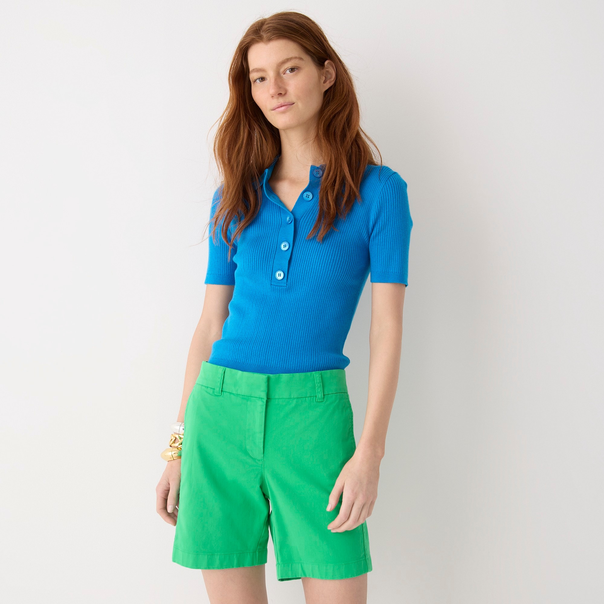 7" stretch chino short
