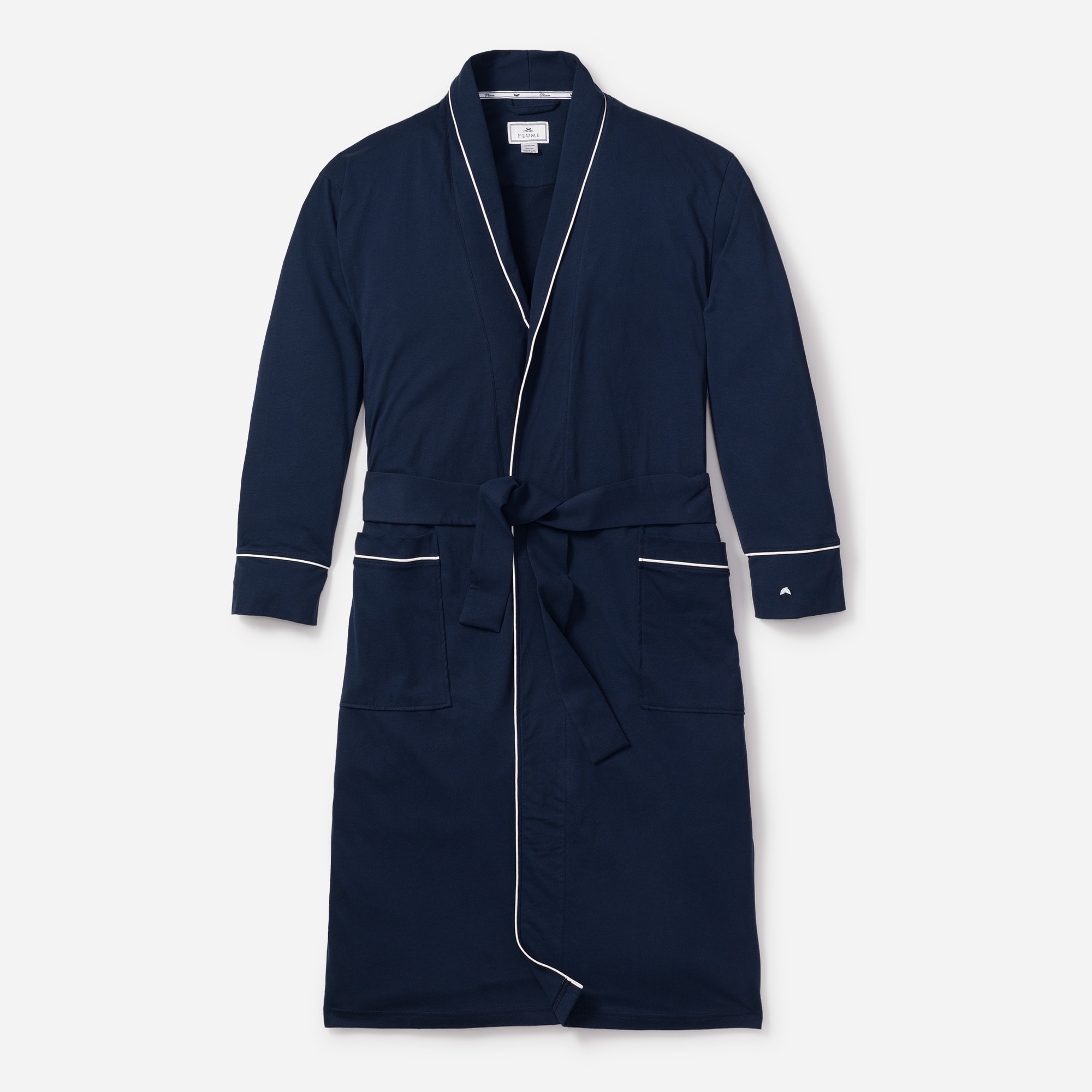 Petite Plume men's Pima cotton robe