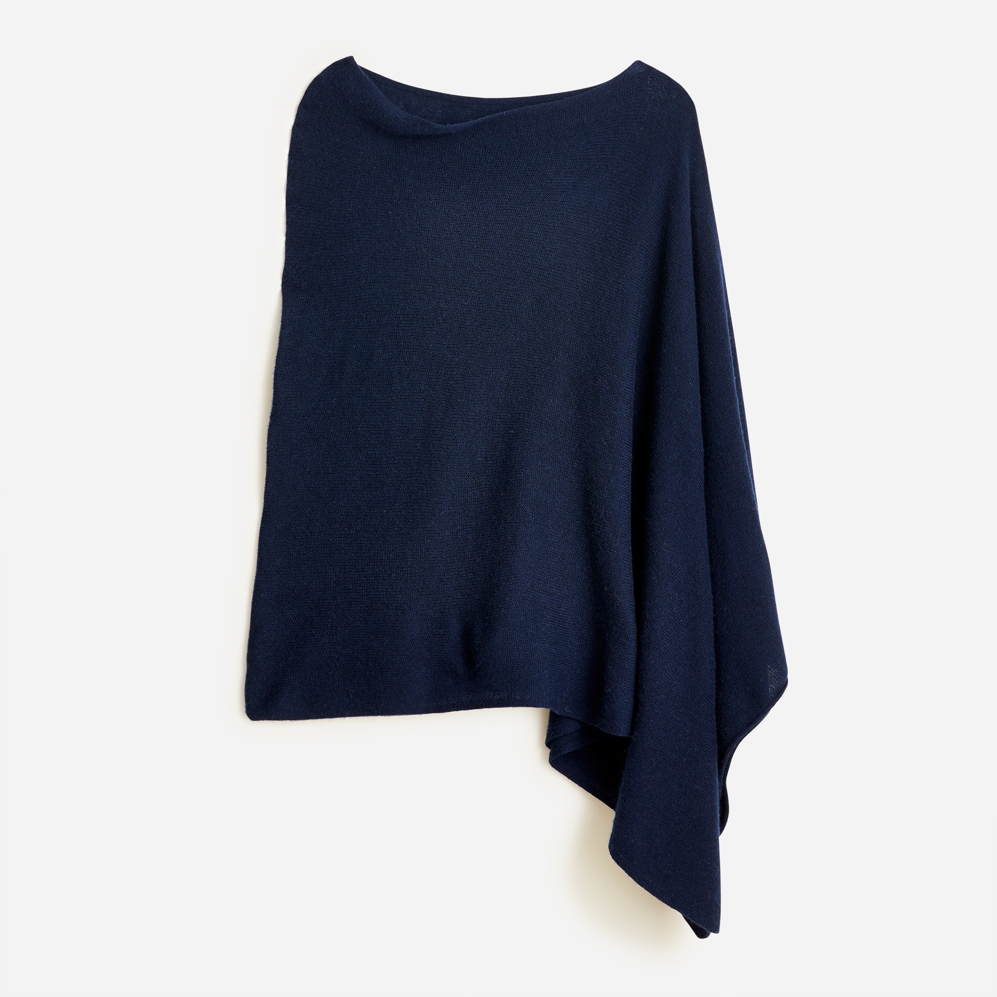 Cashmere-wool blend poncho