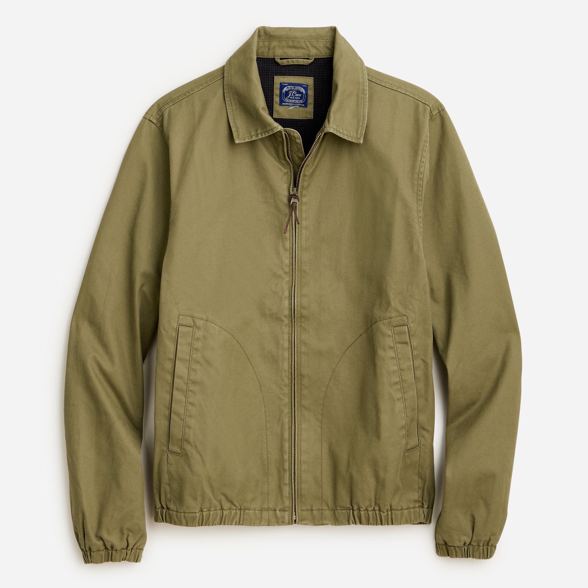 Harrington jacket in cotton twill