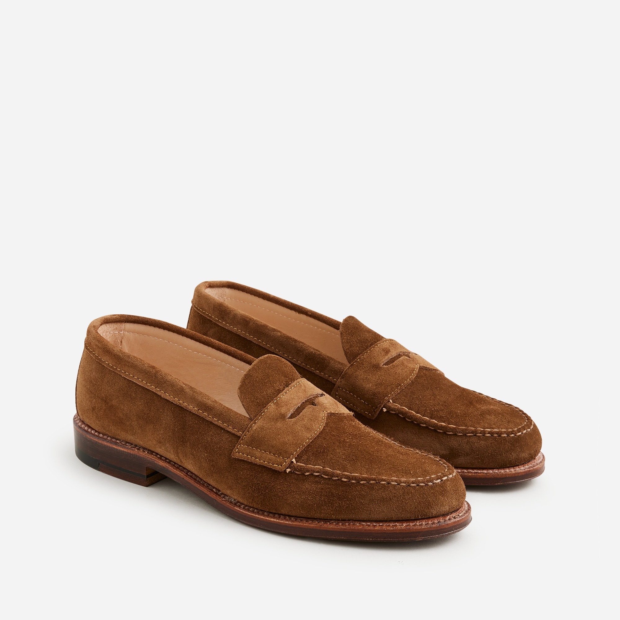 Alden® for J.Crew unlined hand-sewn loafers in suede
