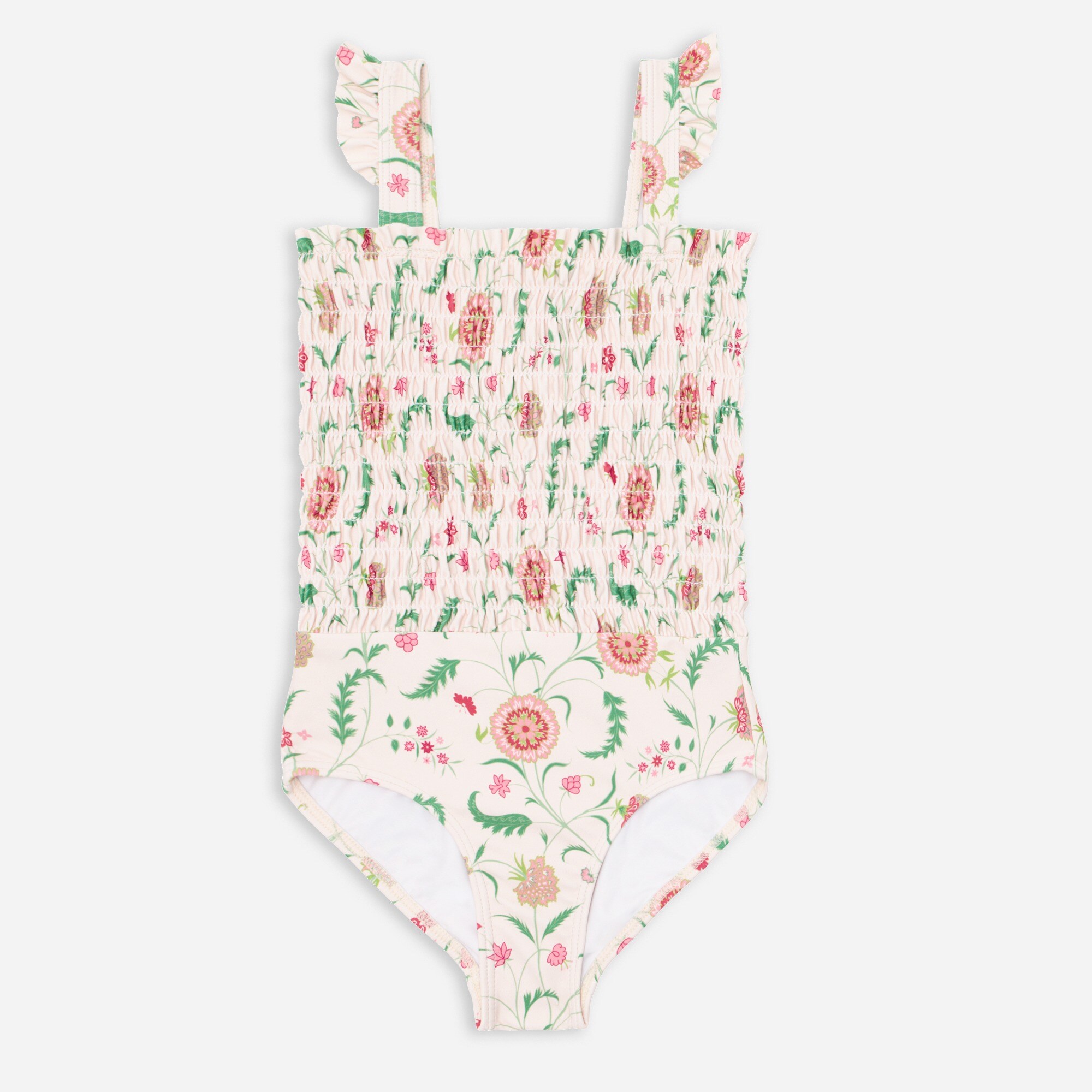 Girls' minnow smocked one-piece