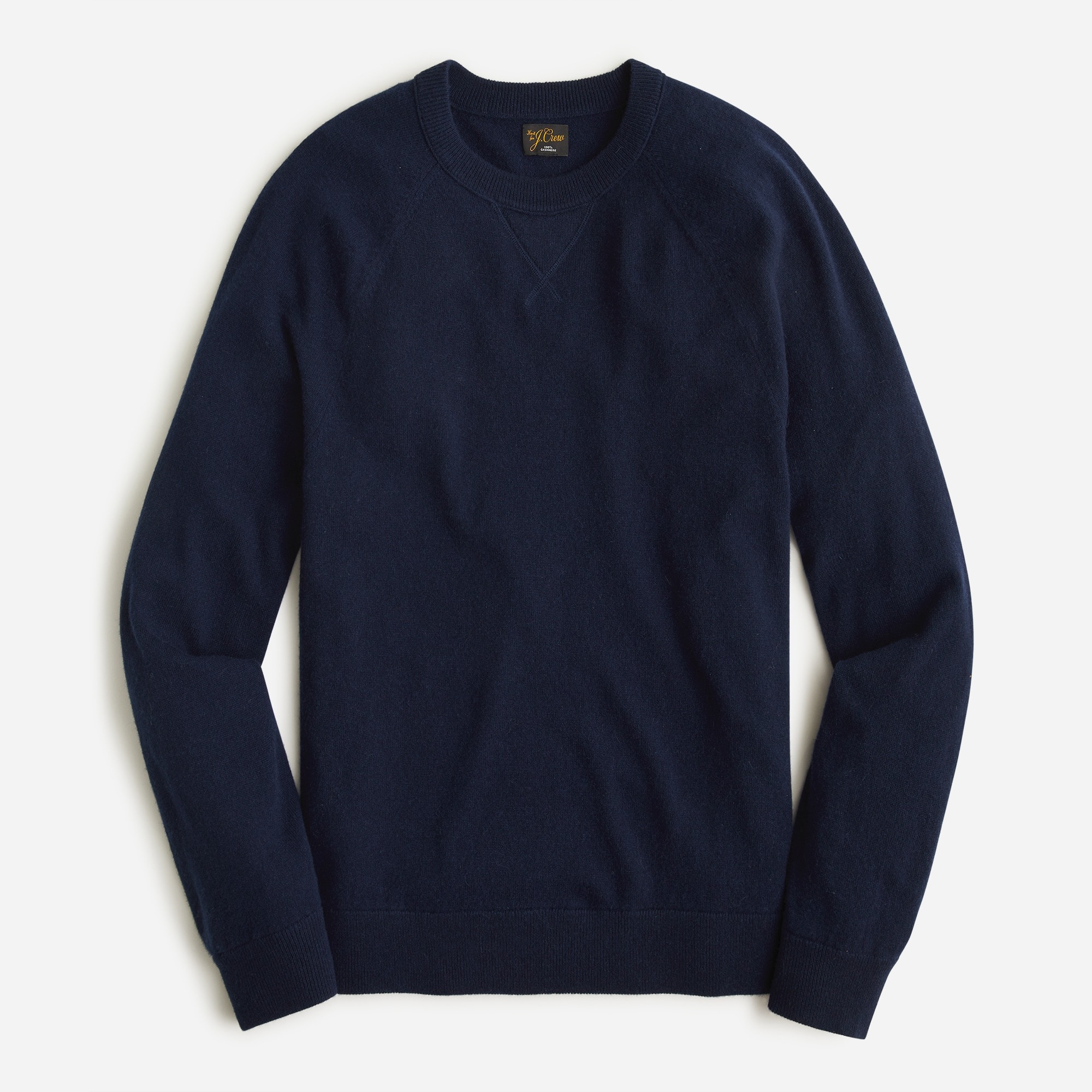 Cashmere raglan-sleeve crewneck sweatshirt