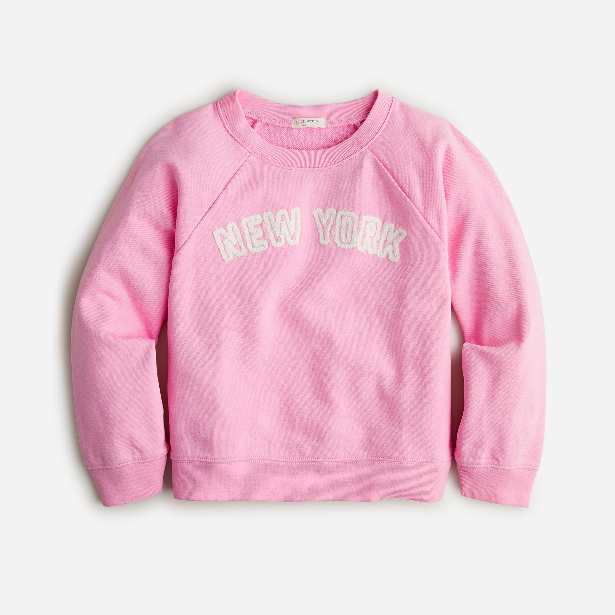 Girls' "New York" graphic sweatshirt