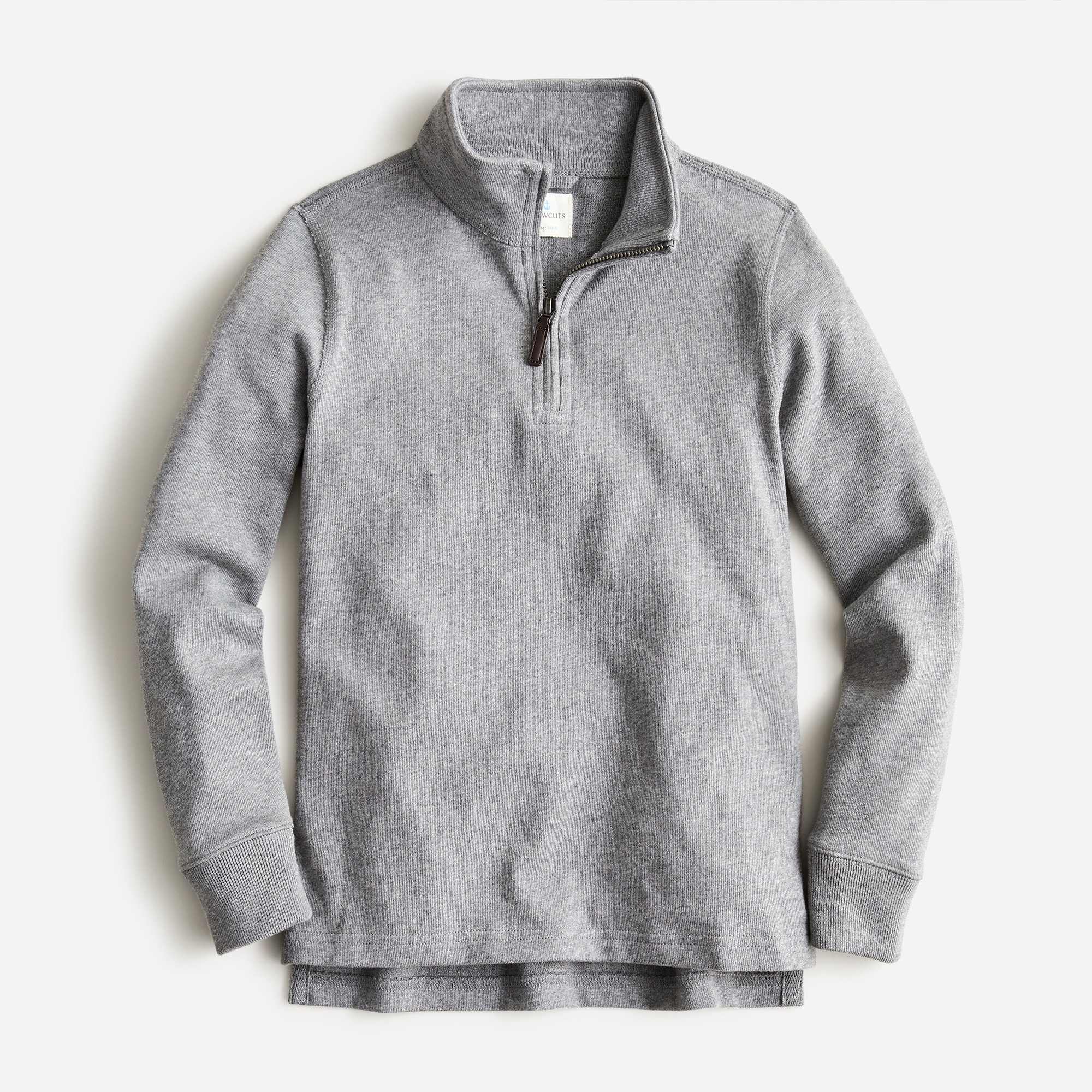 Kids' half-zip cotton popover shirt