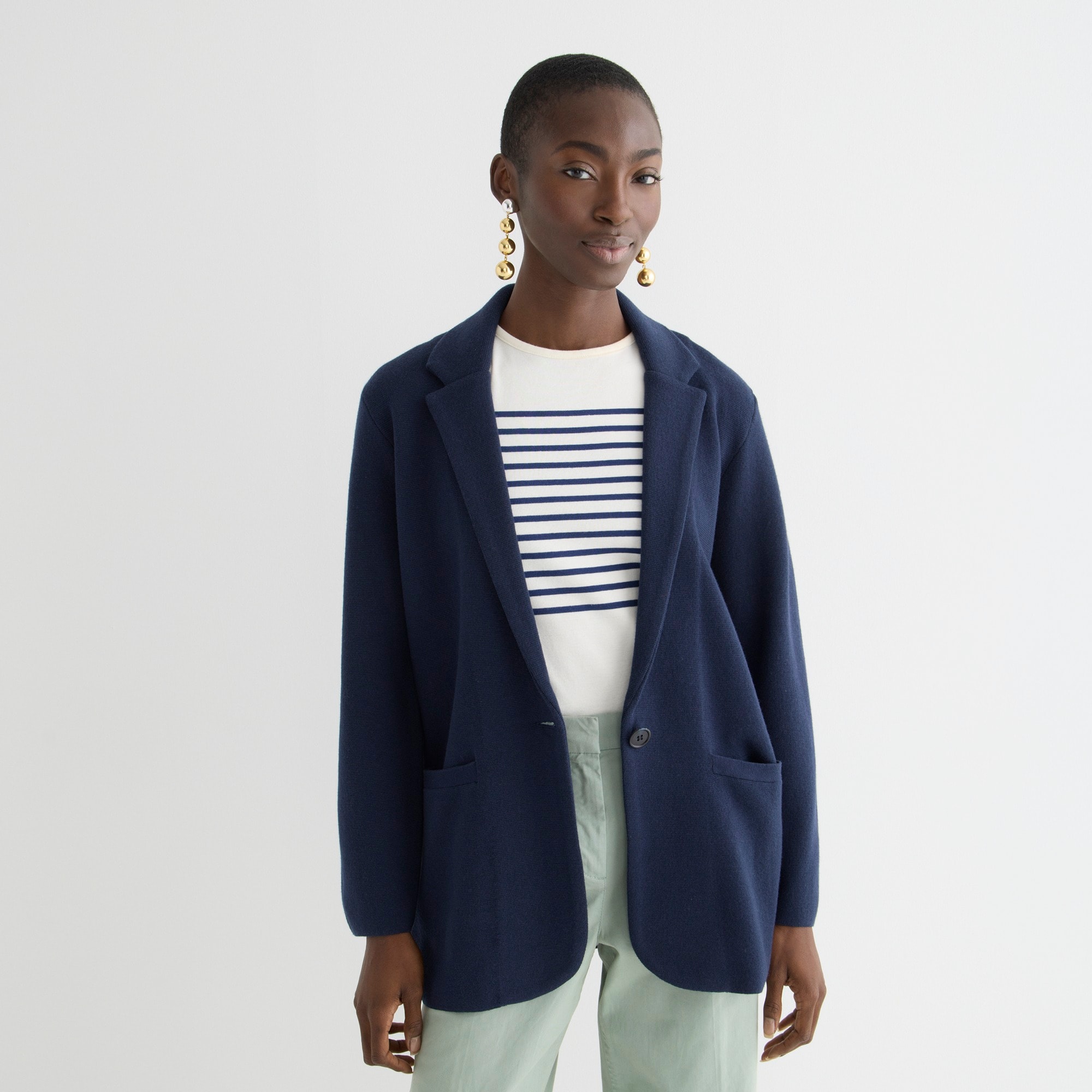 Cecile relaxed sweater-blazer