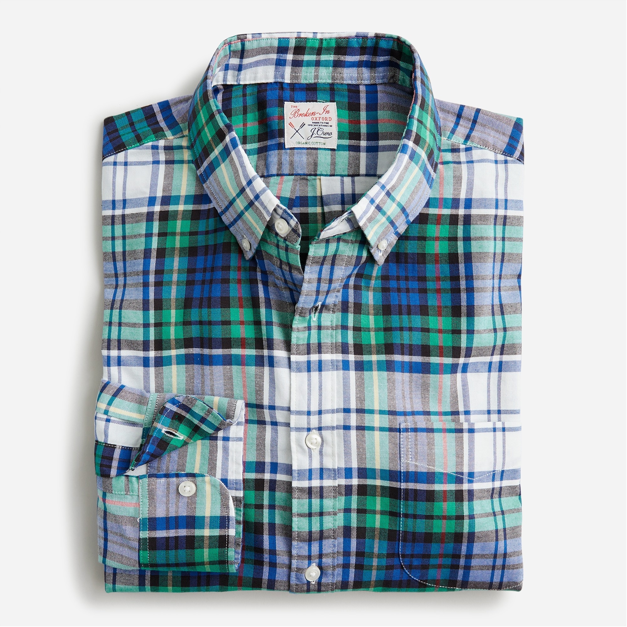 Broken-in organic cotton oxford shirt