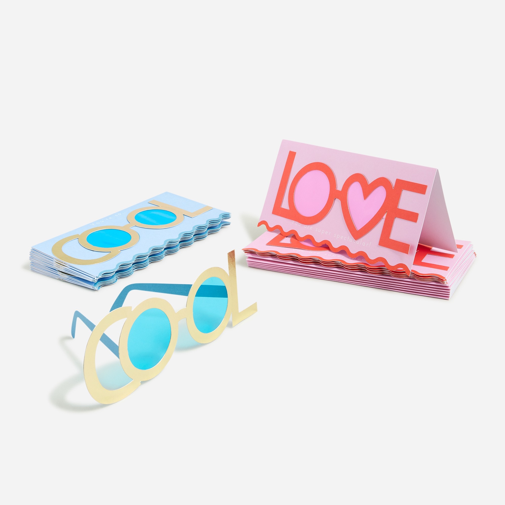 Meri Meri™ Valentine's cards with glasses