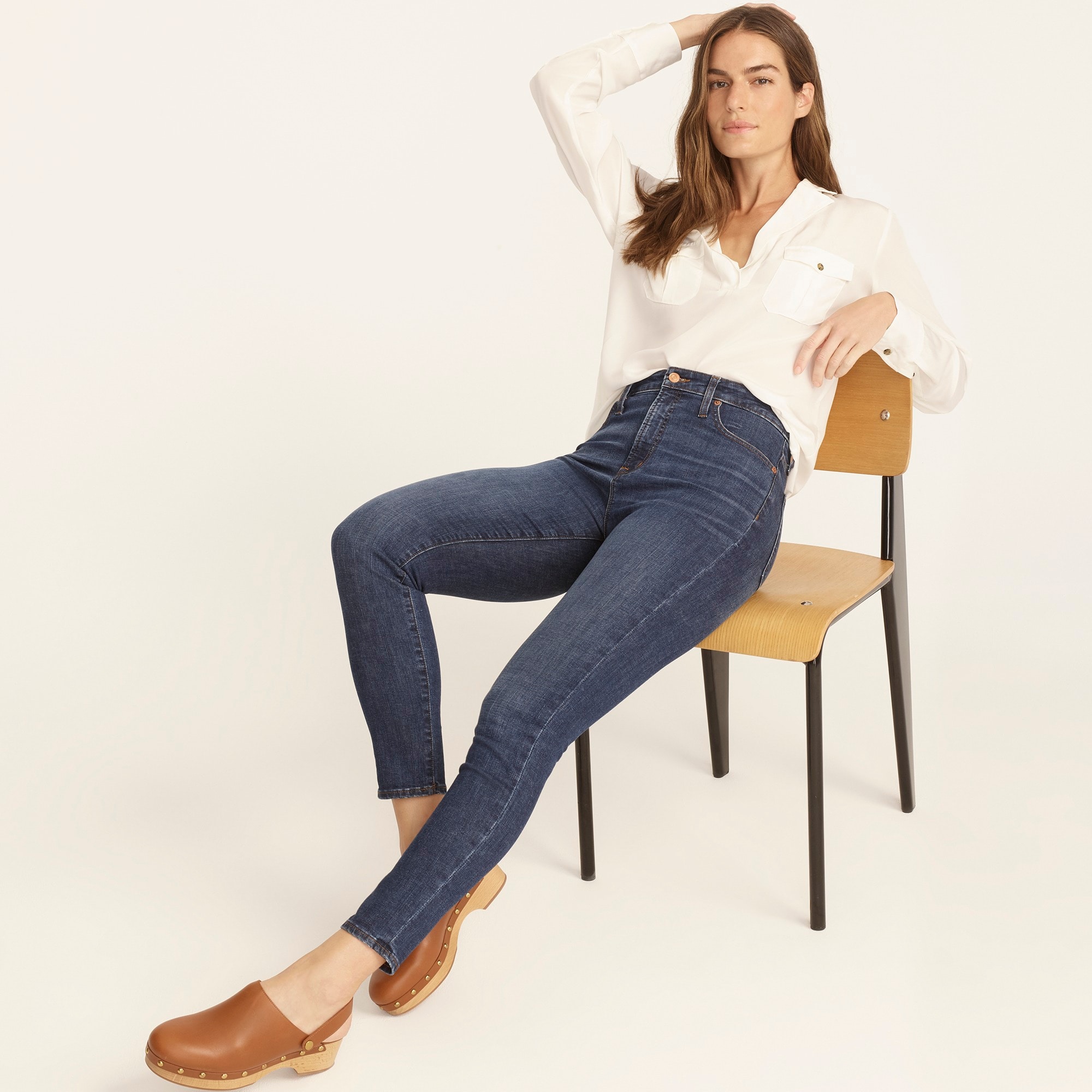 Curvy toothpick jean in Dryden wash