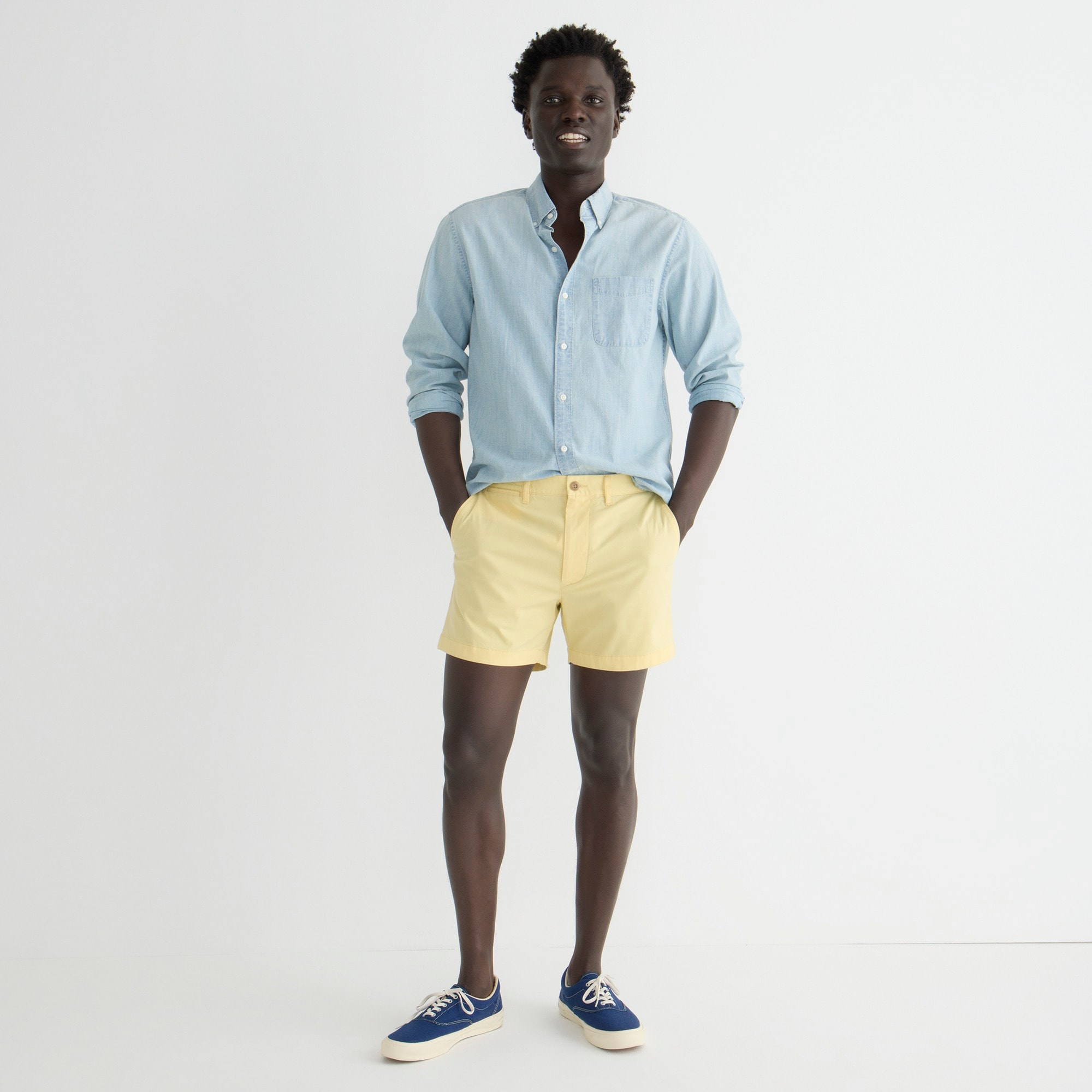 5" stretch chino short