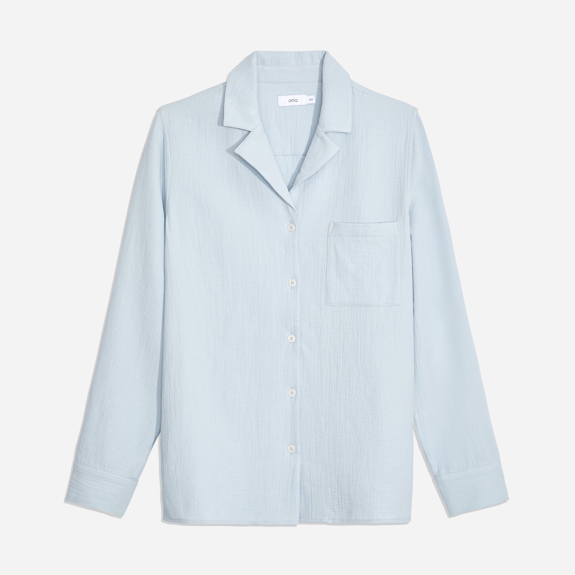 Onia camp-collar gauze shirt