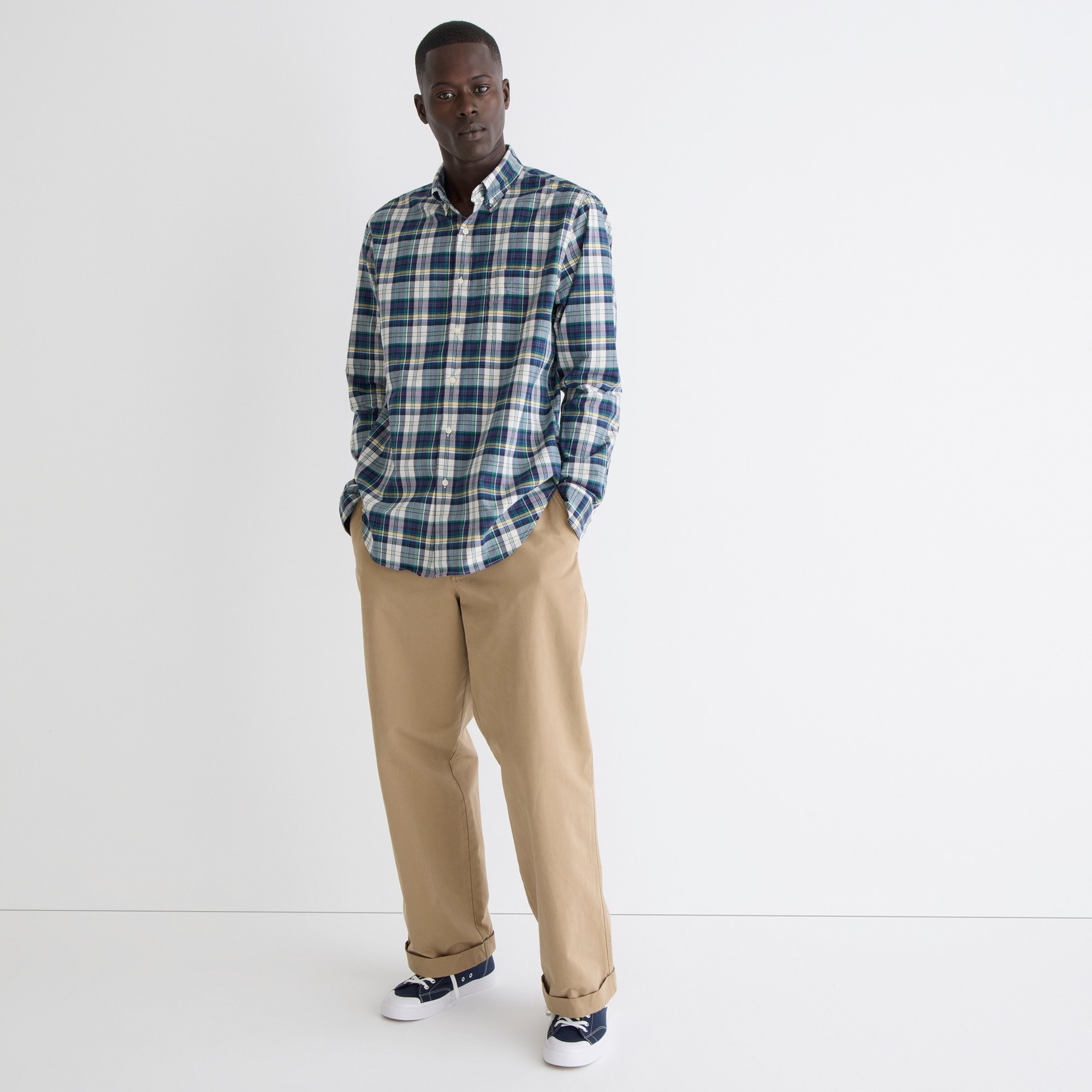 Secret Wash cotton poplin shirt