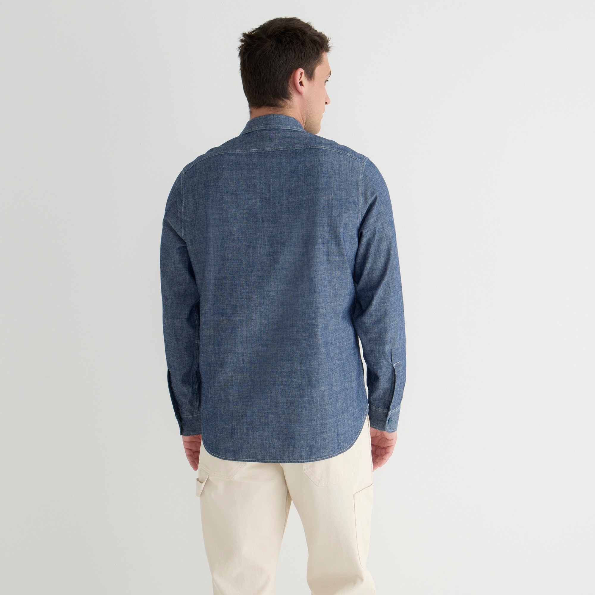 Wallace & Barnes naval workshirt in Japanese selvedge chambray