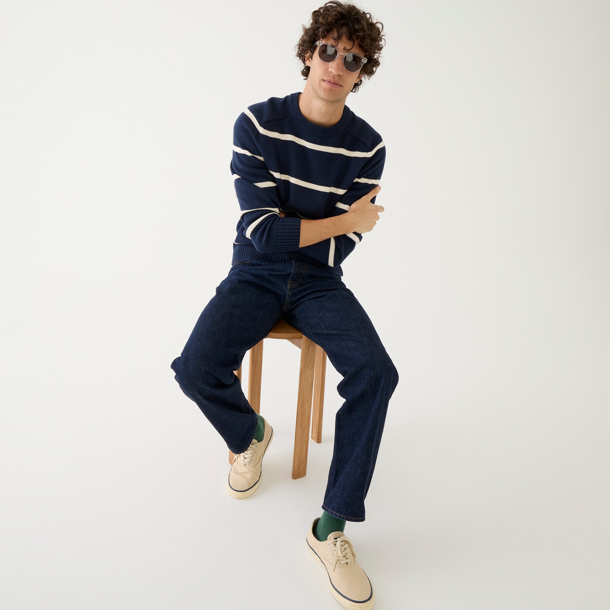 Heritage cotton crewneck sweater