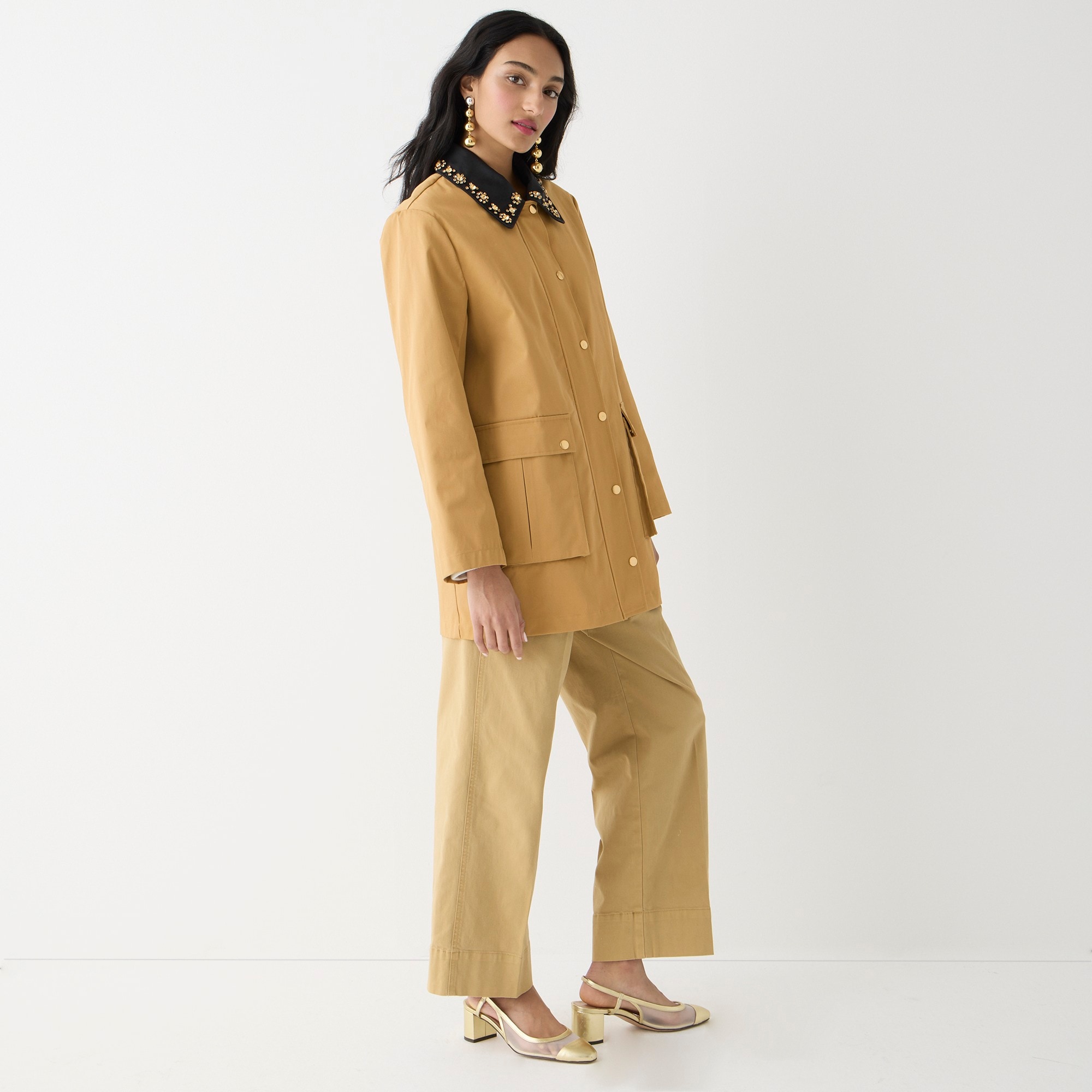 Collection Barn Jacket™ with embellished collar