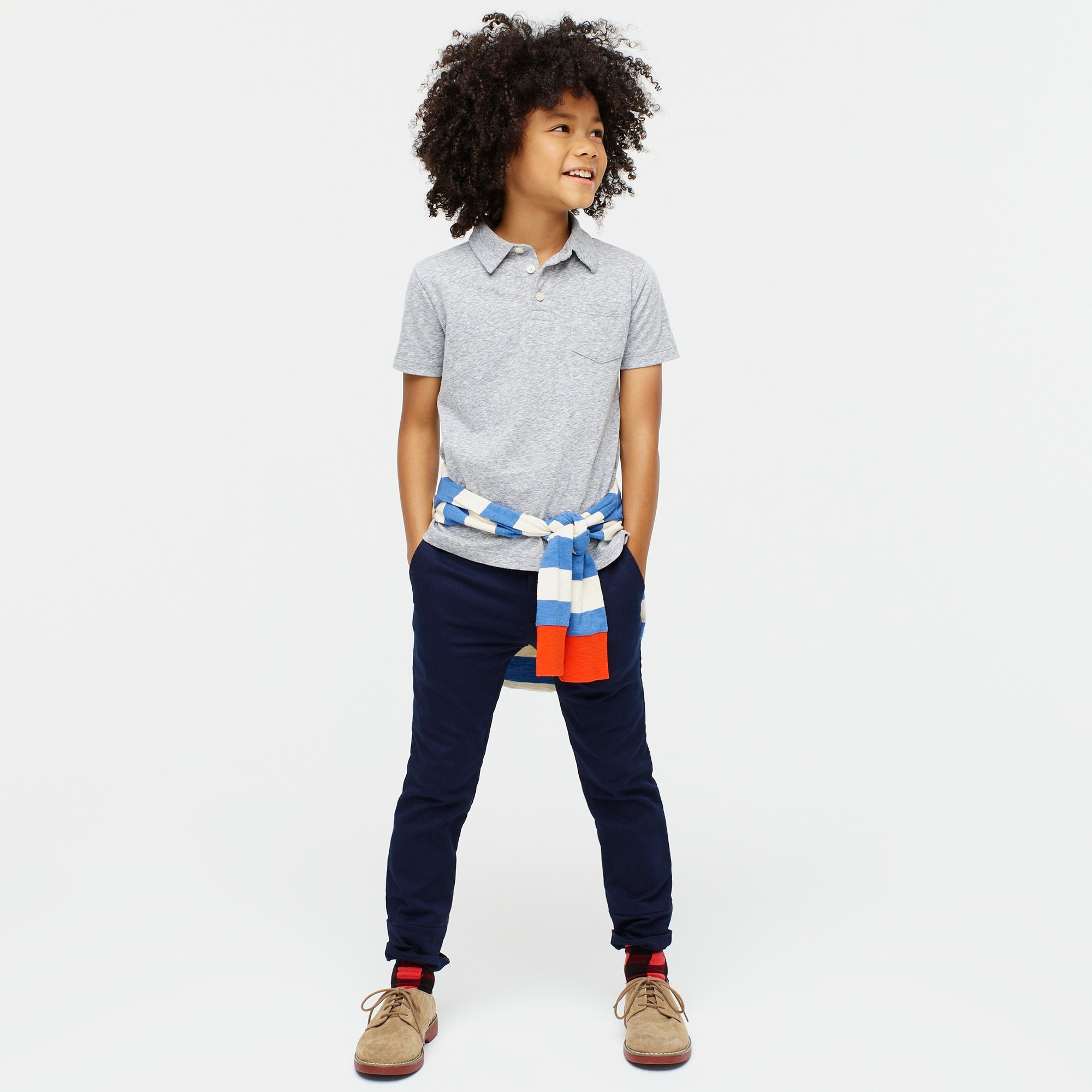 Kids' polo shirt in the softest jersey