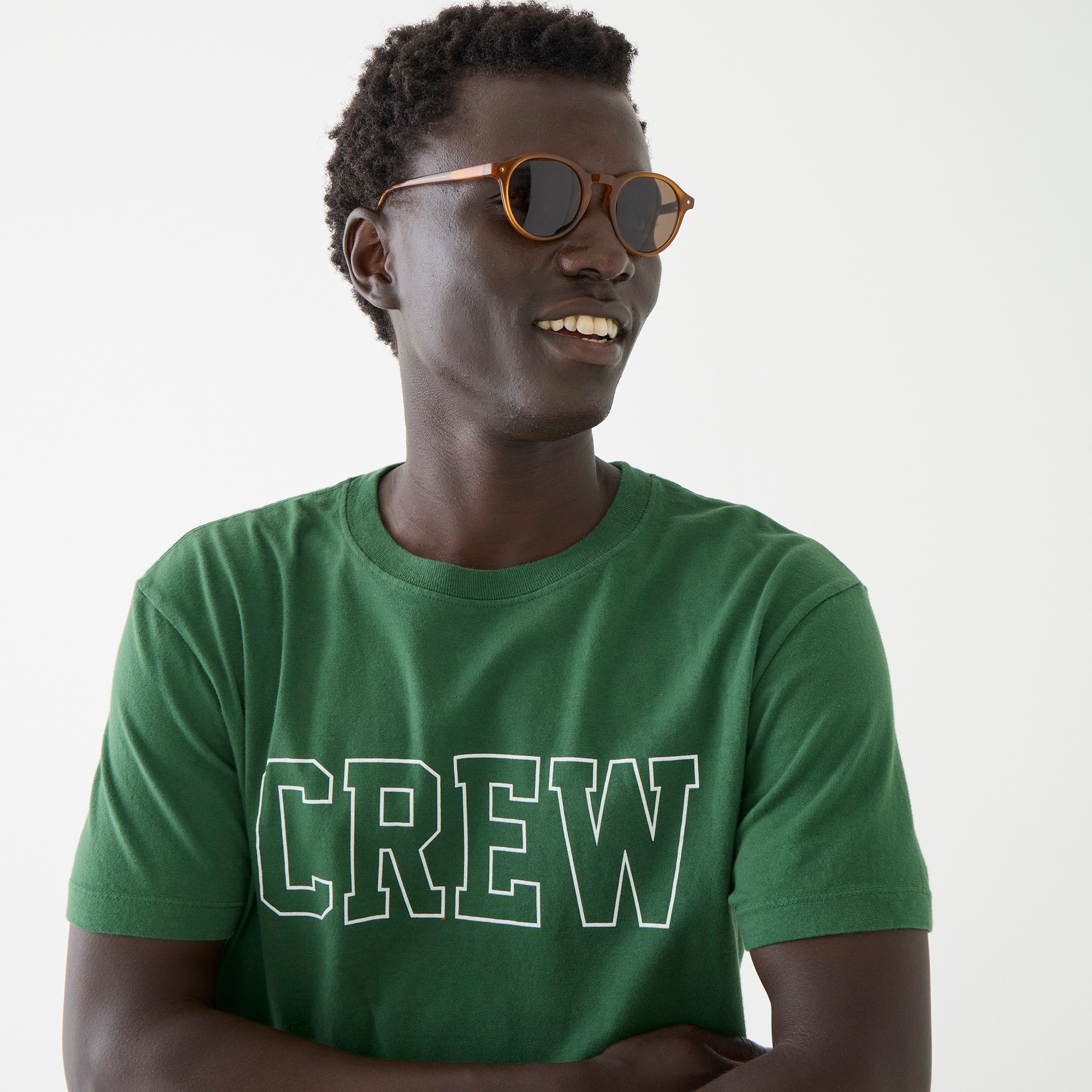 Made-in-the-USA Crew graphic T-shirt