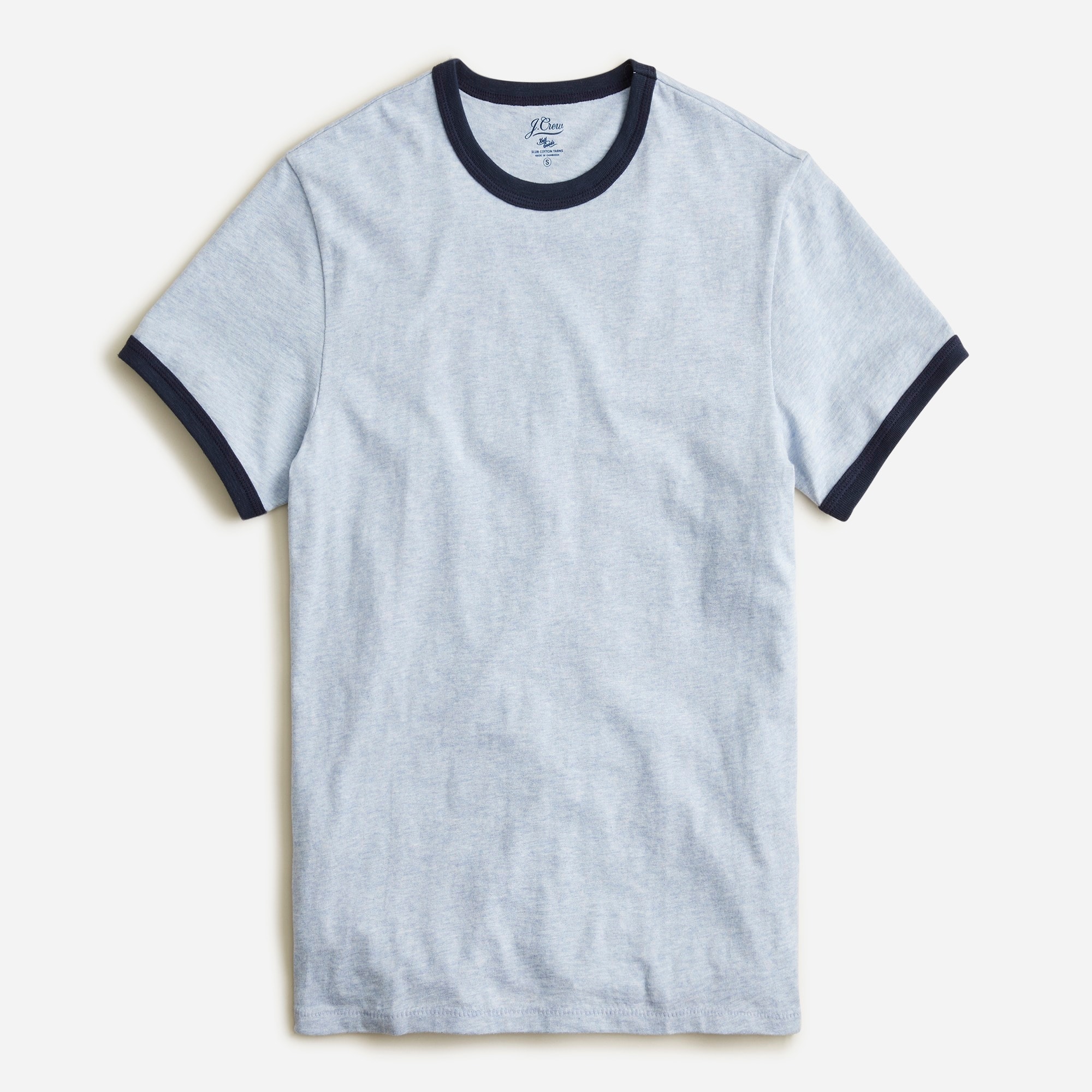 Slub cotton ringer T-shirt