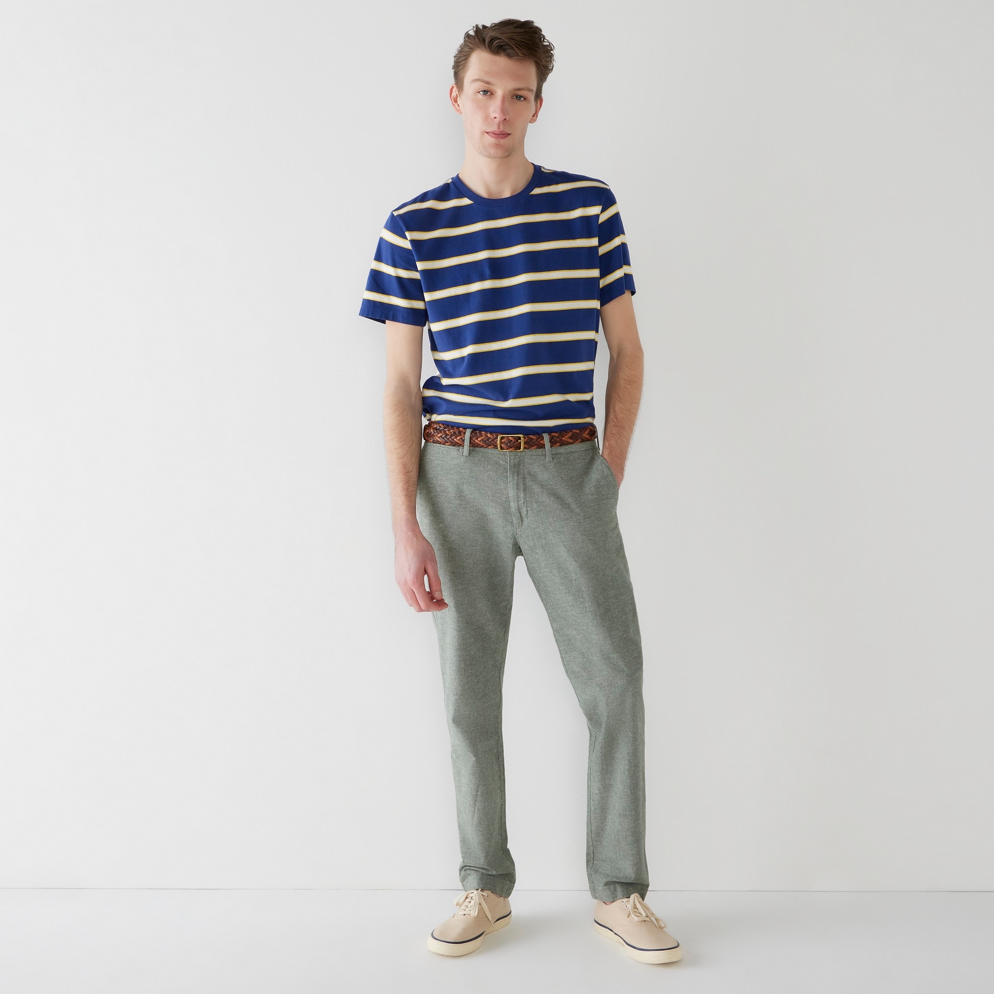 484 Slim-fit chino pant in stretch slub cotton blend