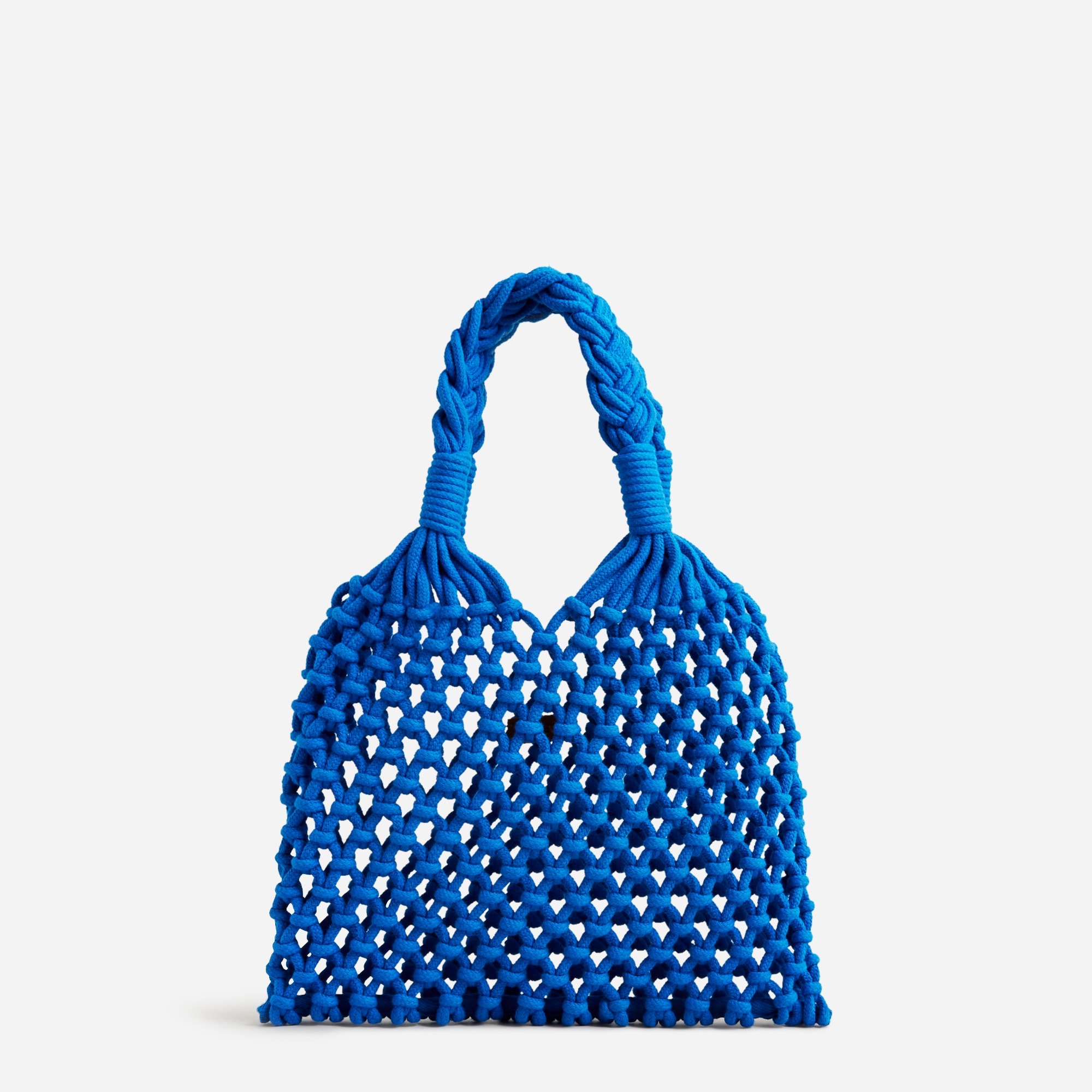 Small Cadiz hand-knotted rope tote