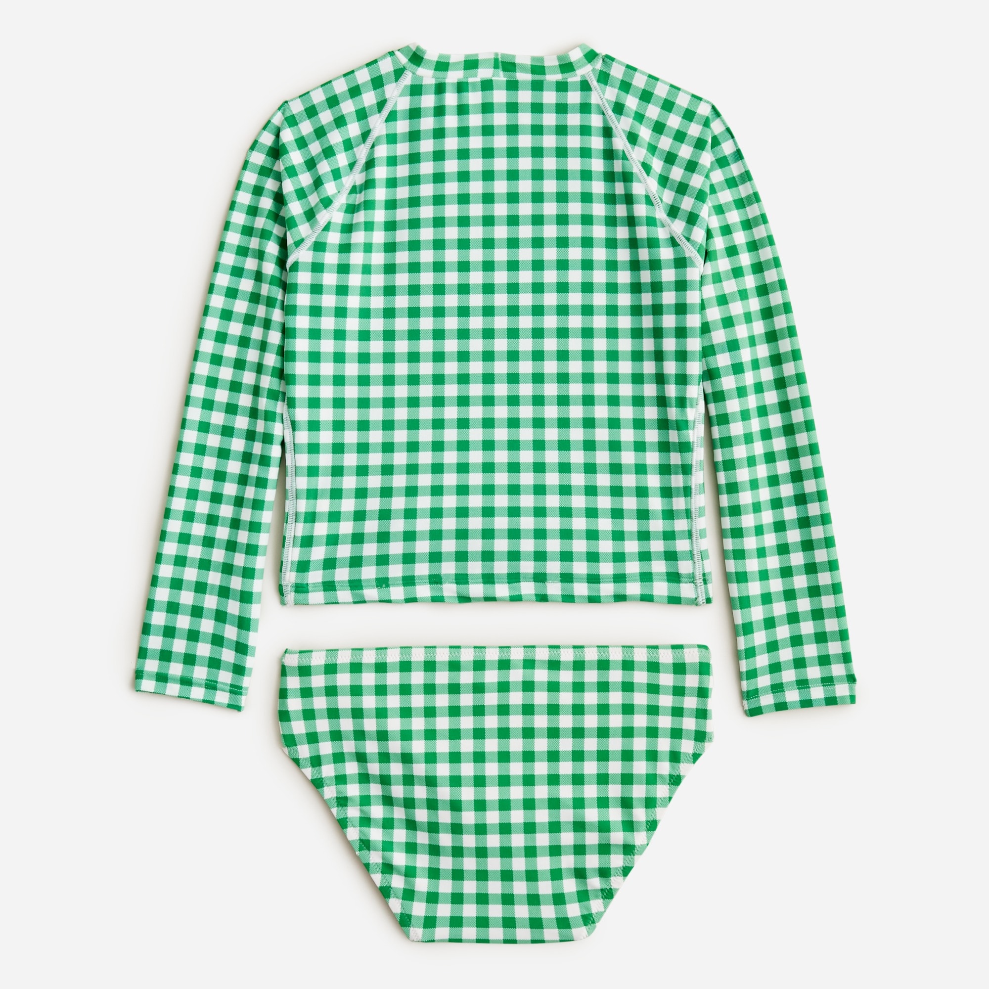 Girls' printed rash guard two-piece with UPF 50+
