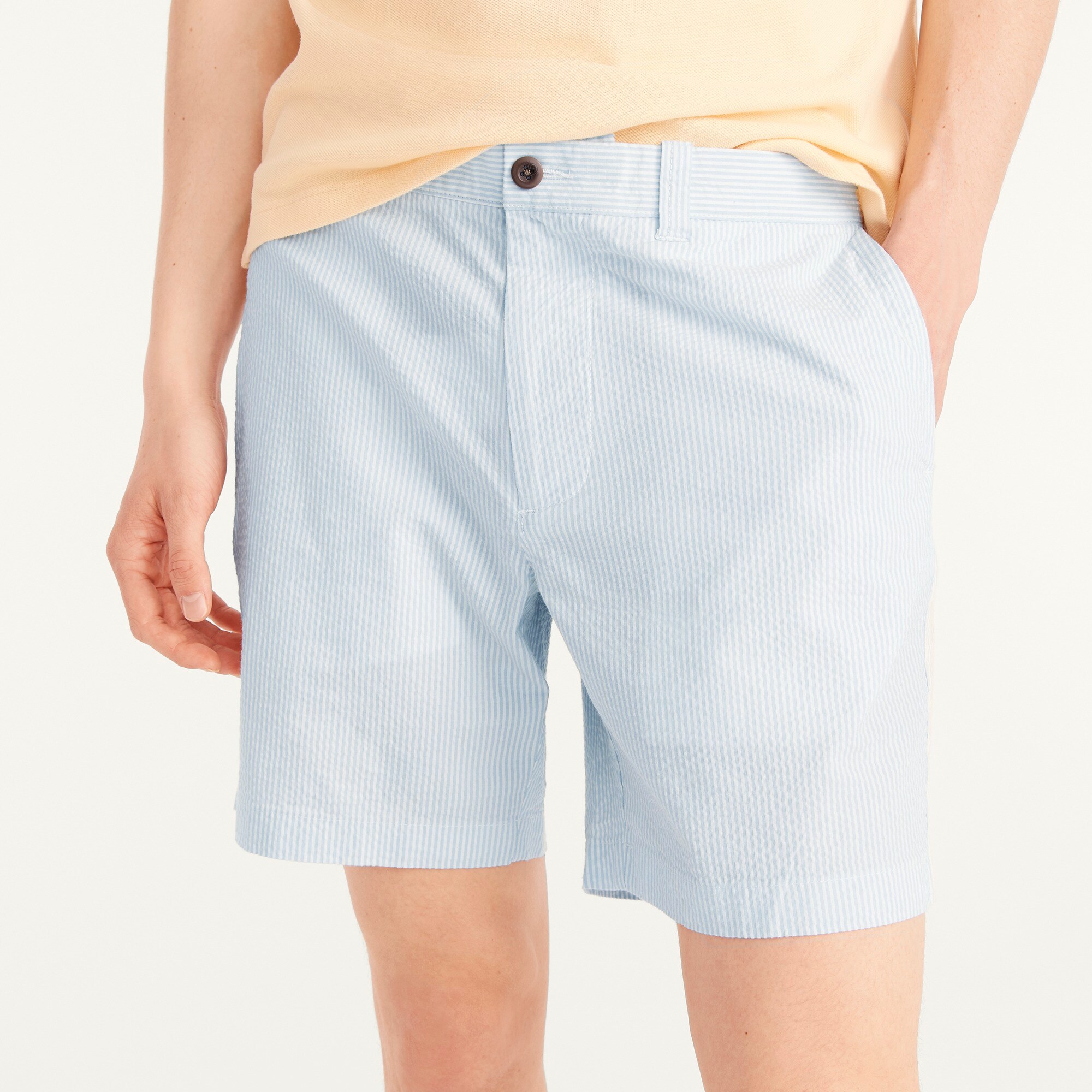 7" stretch seersucker short