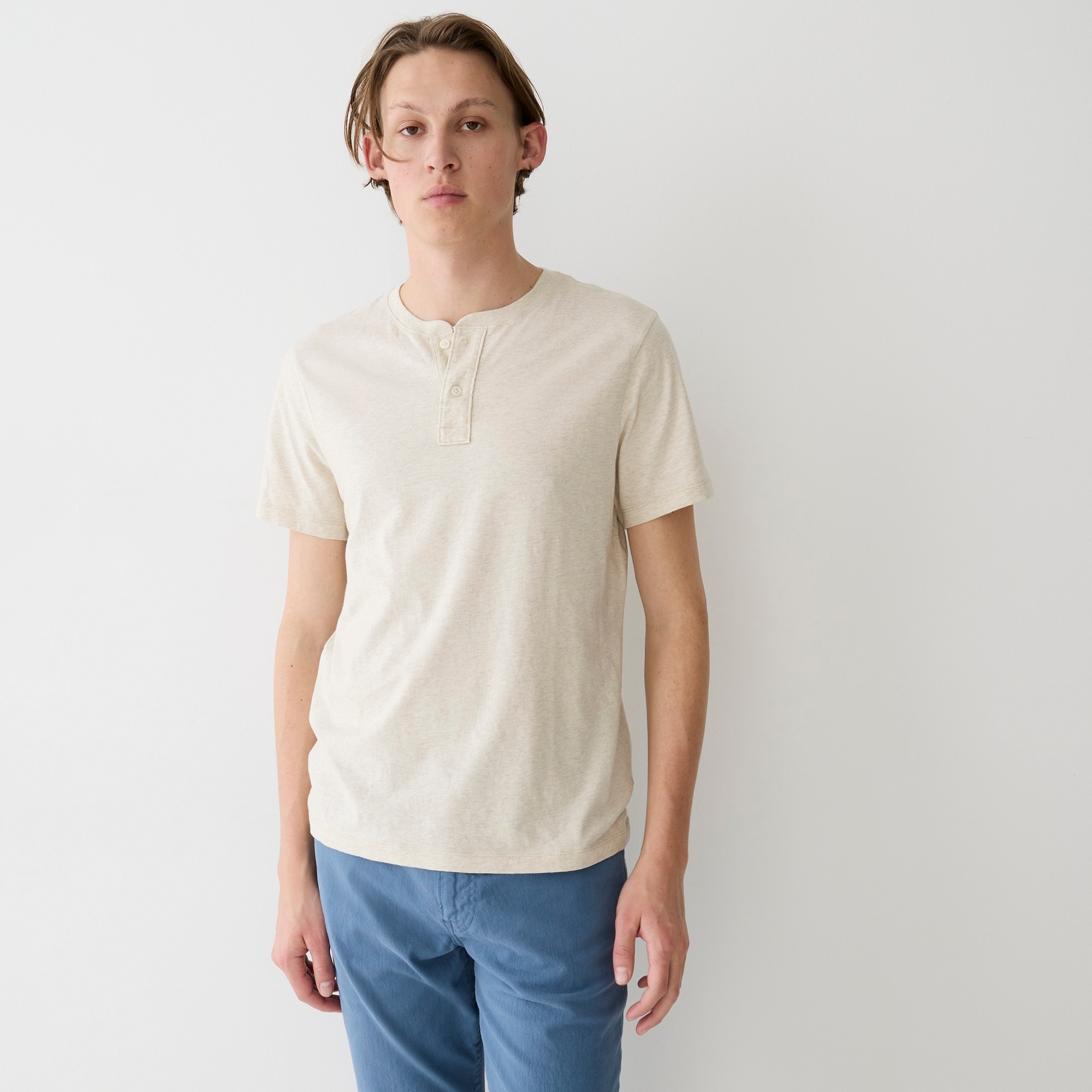 Short-sleeve Broken-in henley