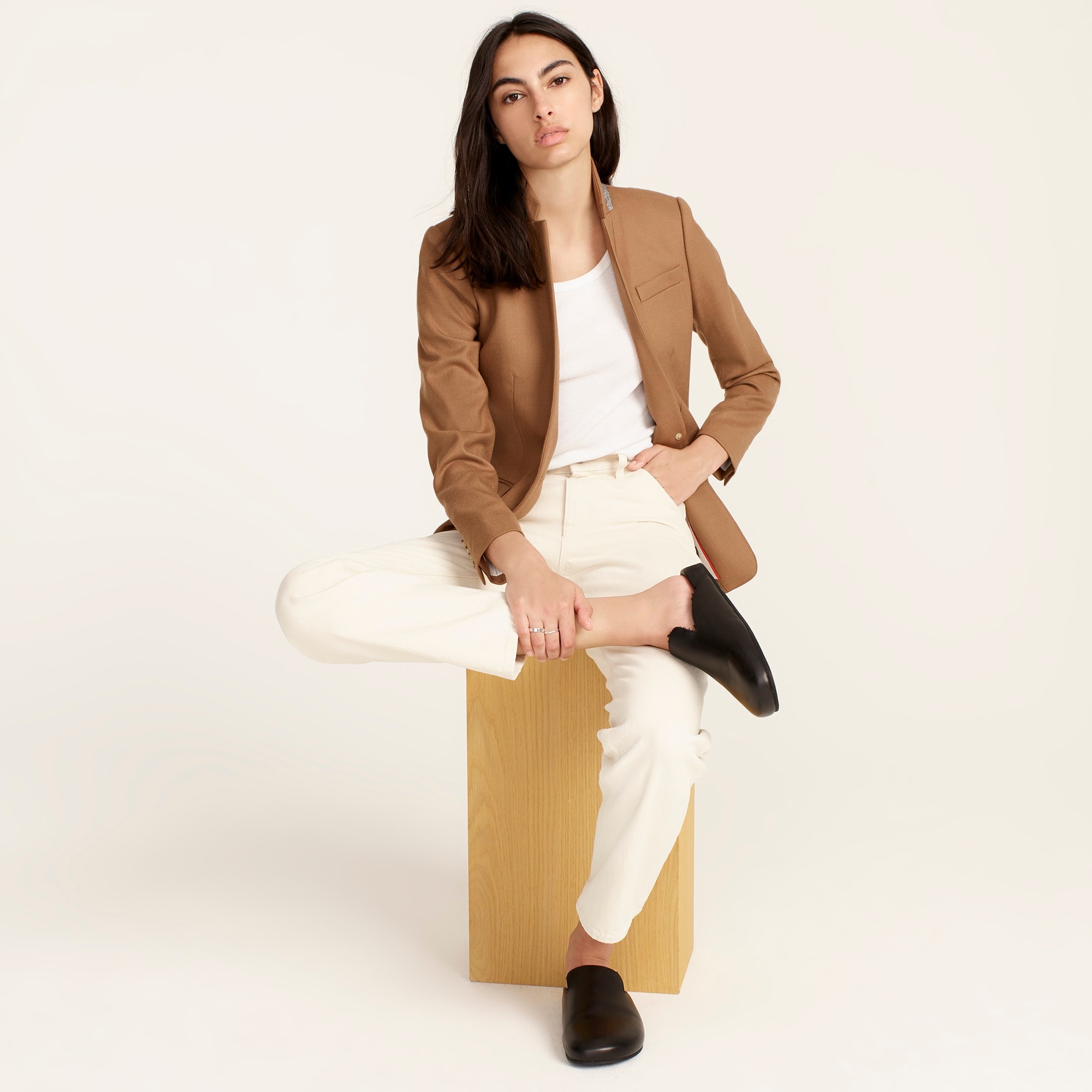 Regent blazer in wool flannel