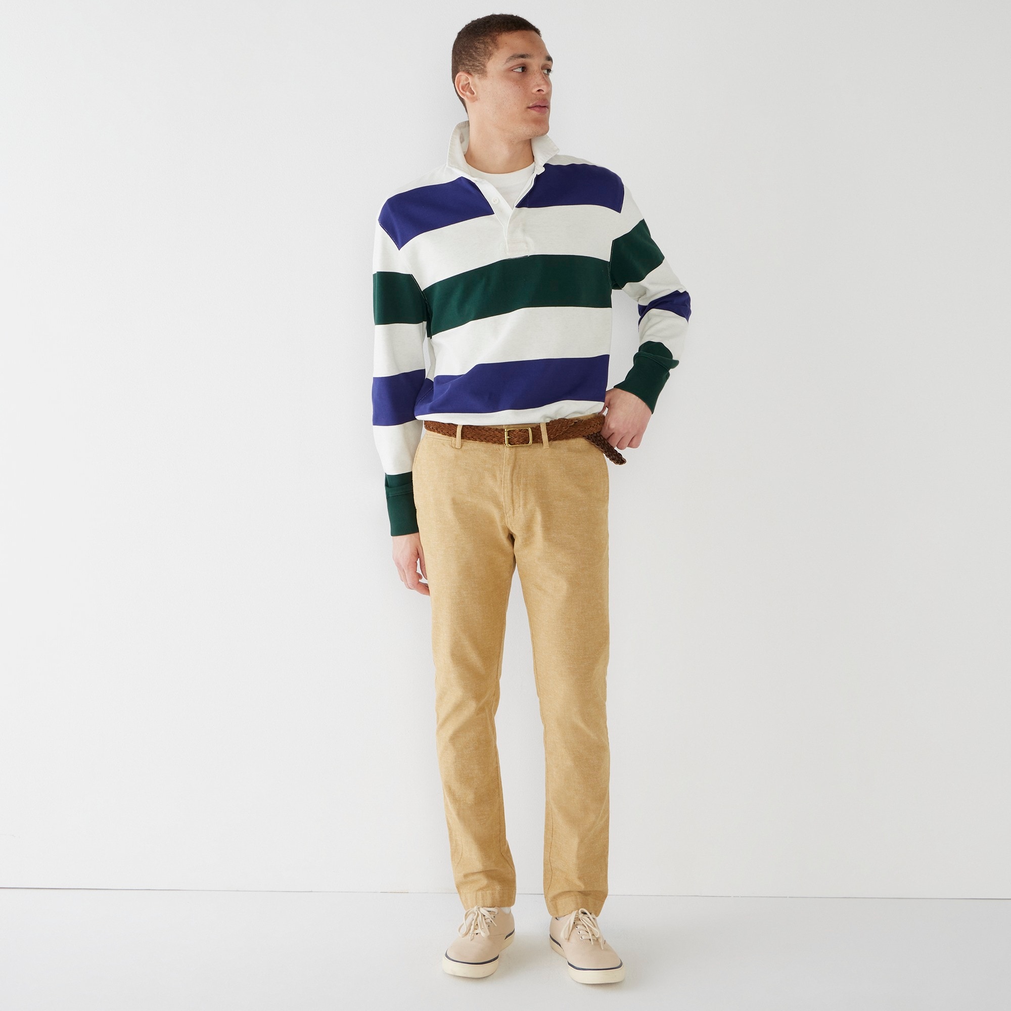 484 Slim-fit chino pant in stretch slub cotton blend