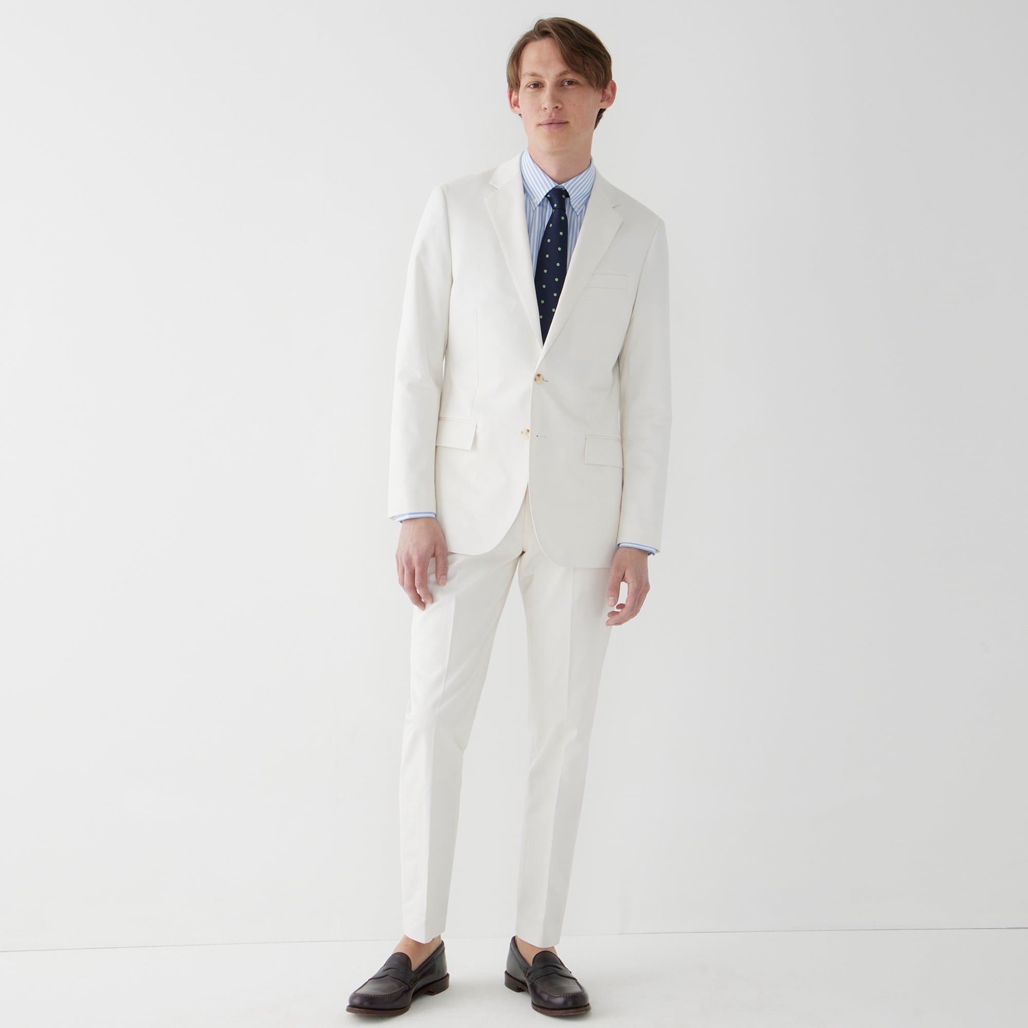 Ludlow Slim-fit suit jacket in Italian chino