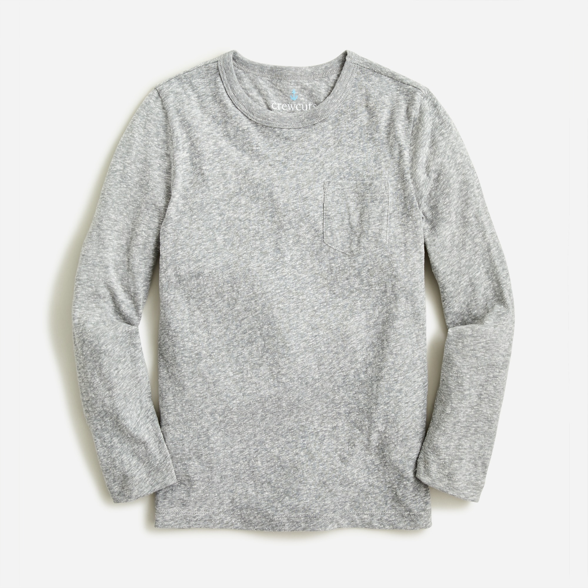Kids' long-sleeve pocket T-shirt in the softest jersey