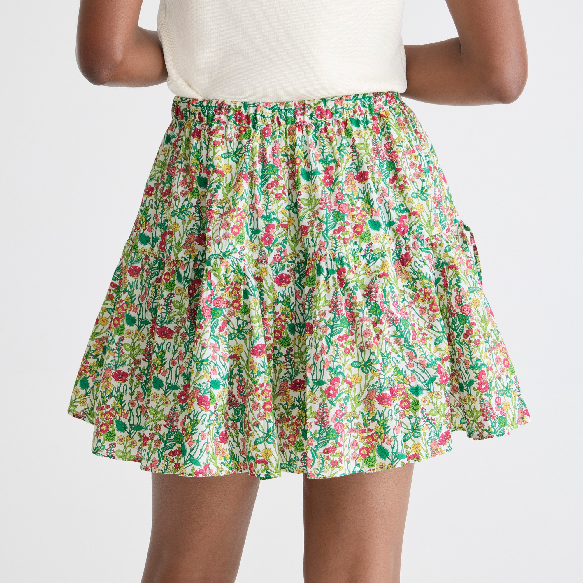 Tiered mini skirt in Liberty® fabric