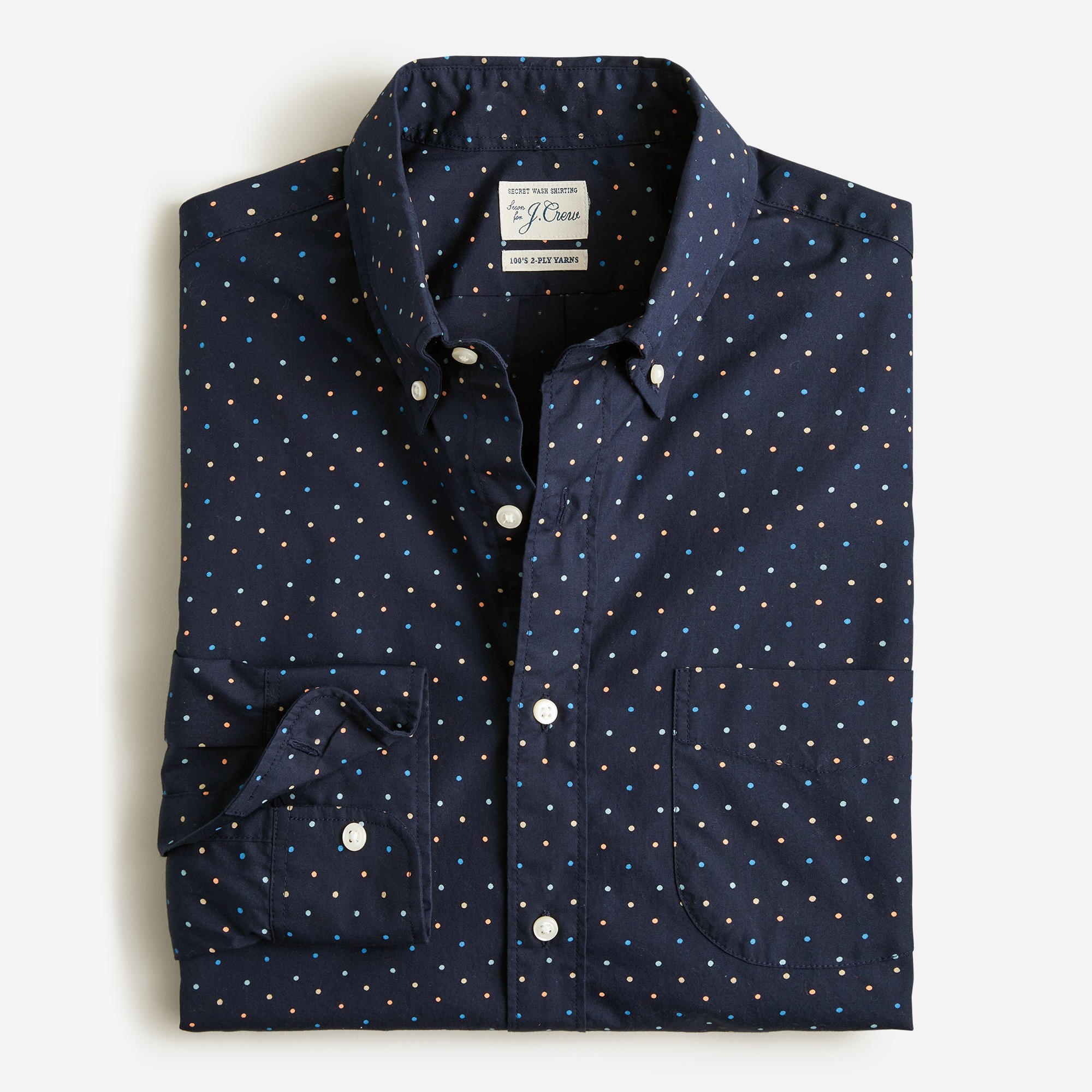 Secret Wash cotton poplin shirt