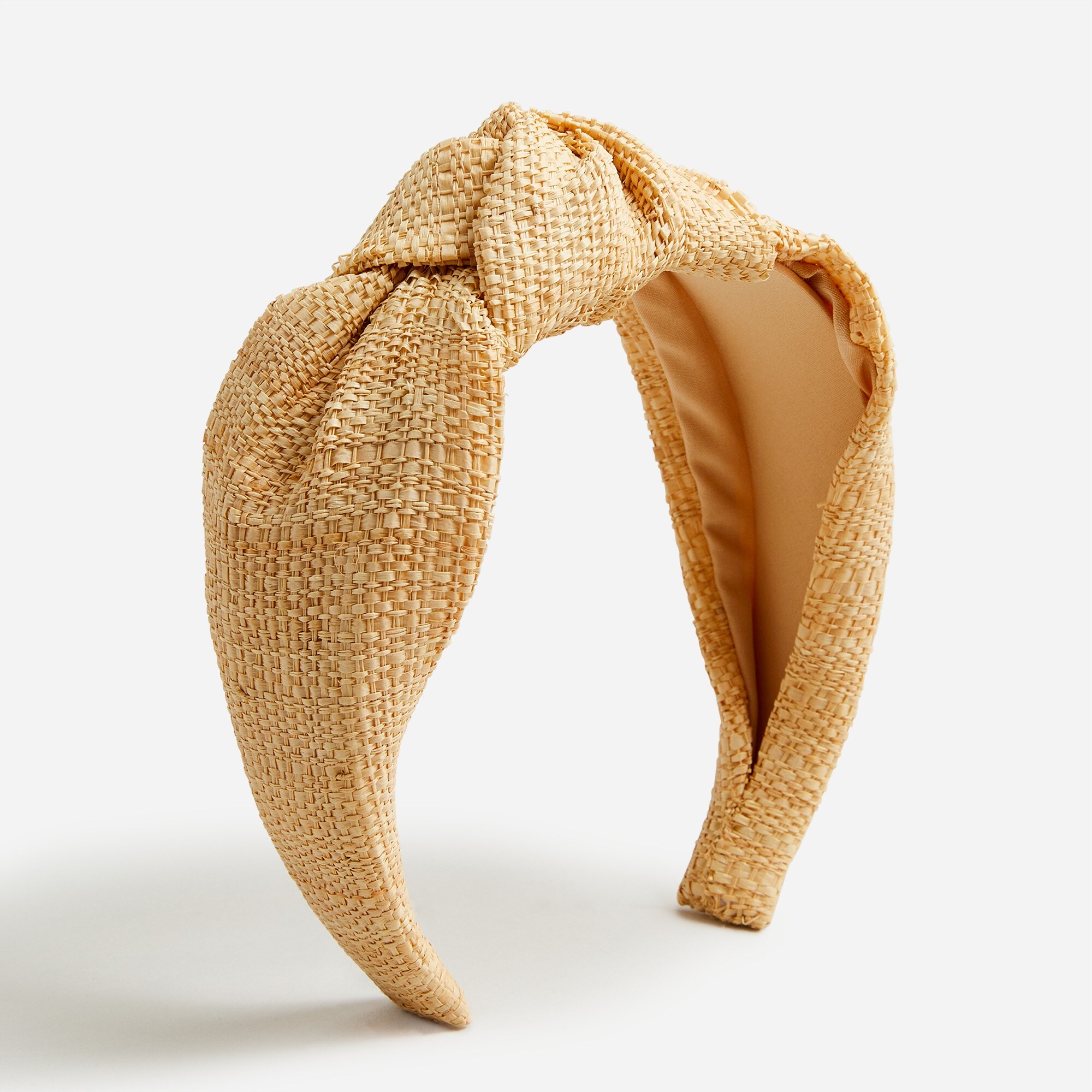 Knot headband in raffia