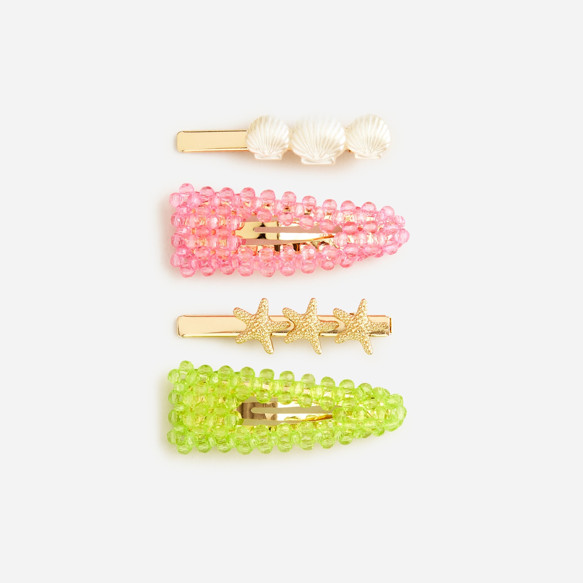 Girls' mermaid hair clips pack