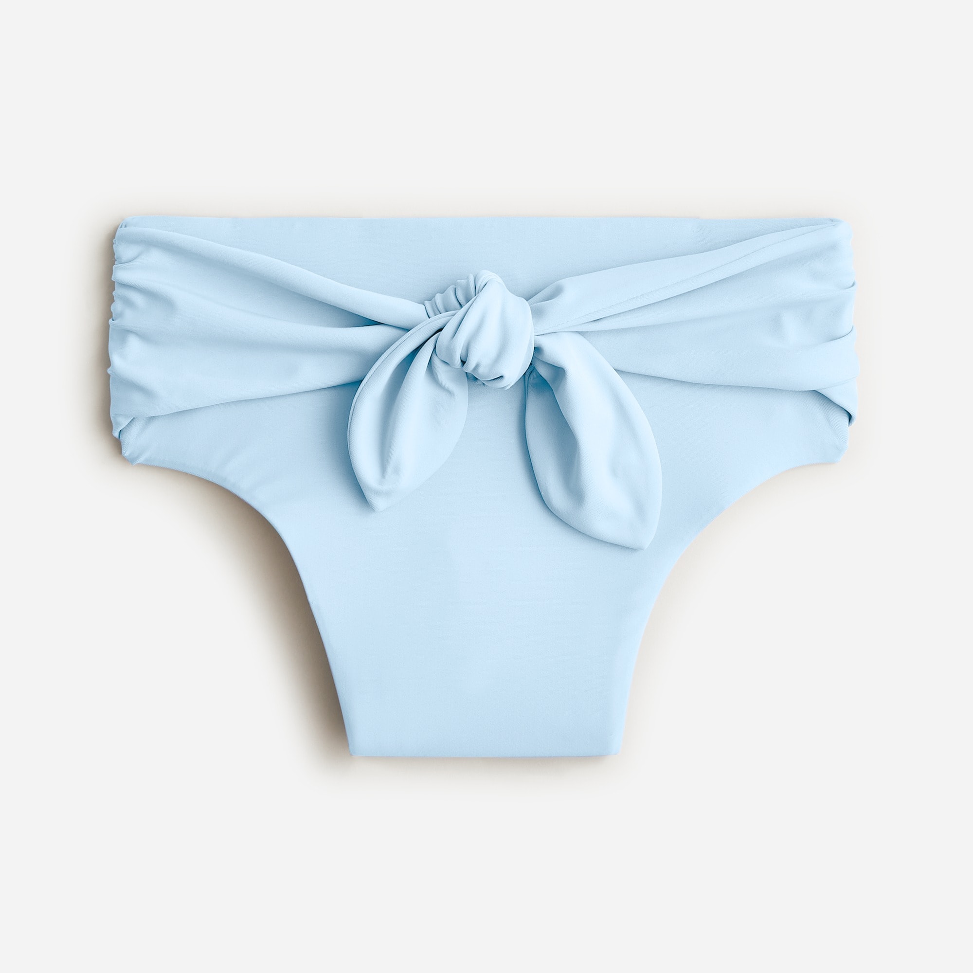 Tie high-rise bikini bottom