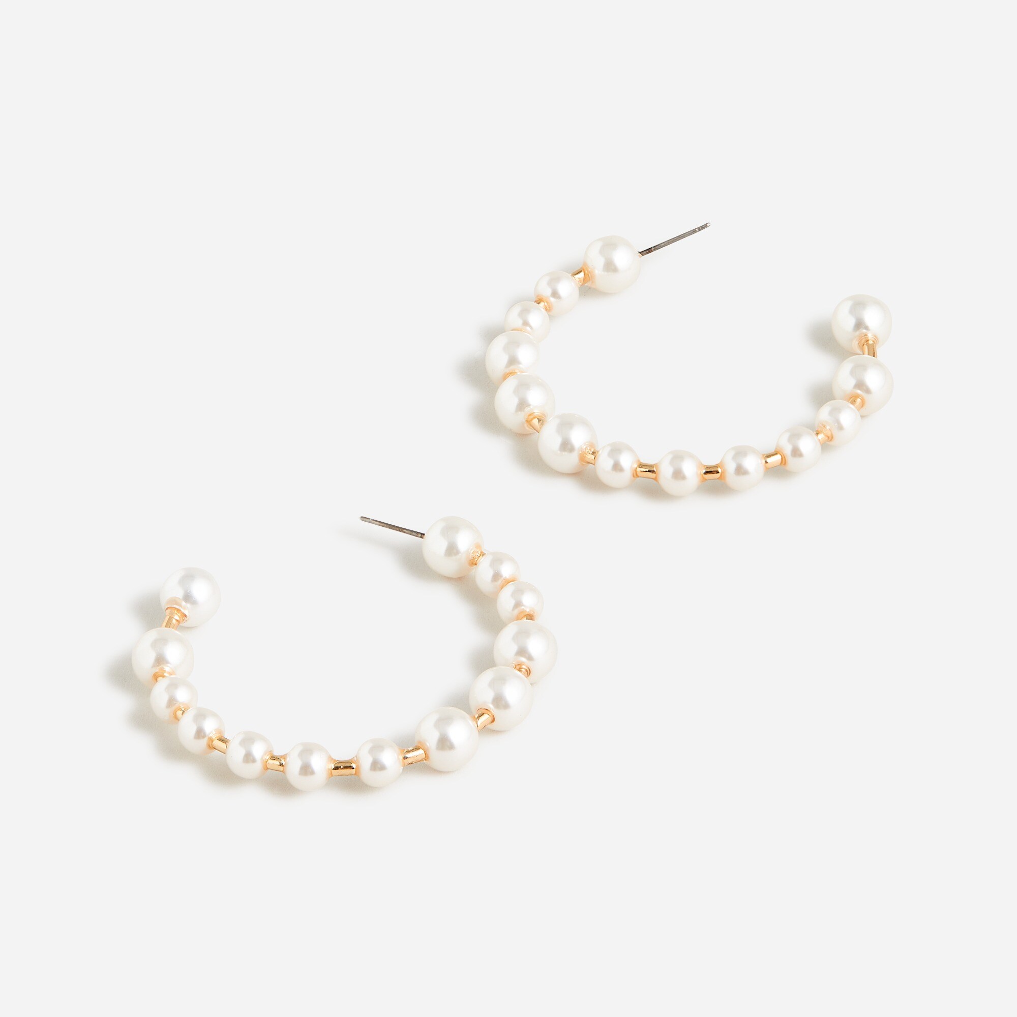 Bead hoop earrings