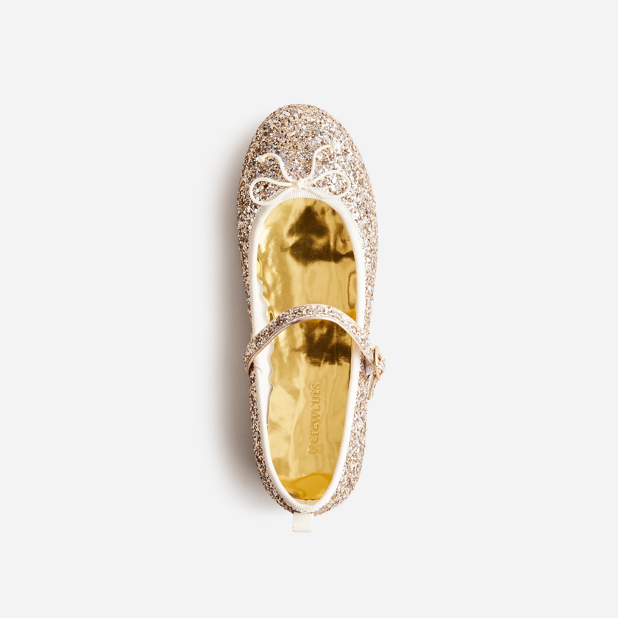 Girls' glitter Mary Jane ballet flats