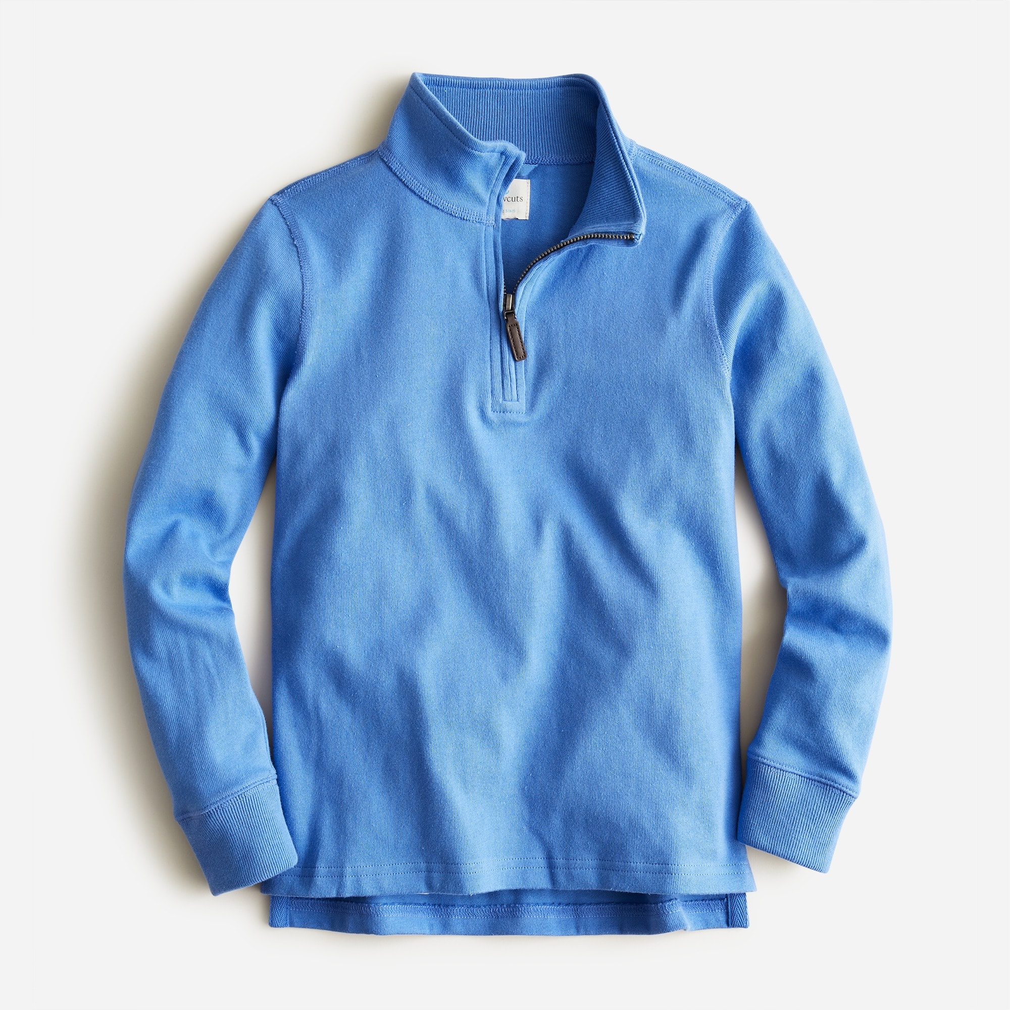 Kids' half-zip cotton popover shirt