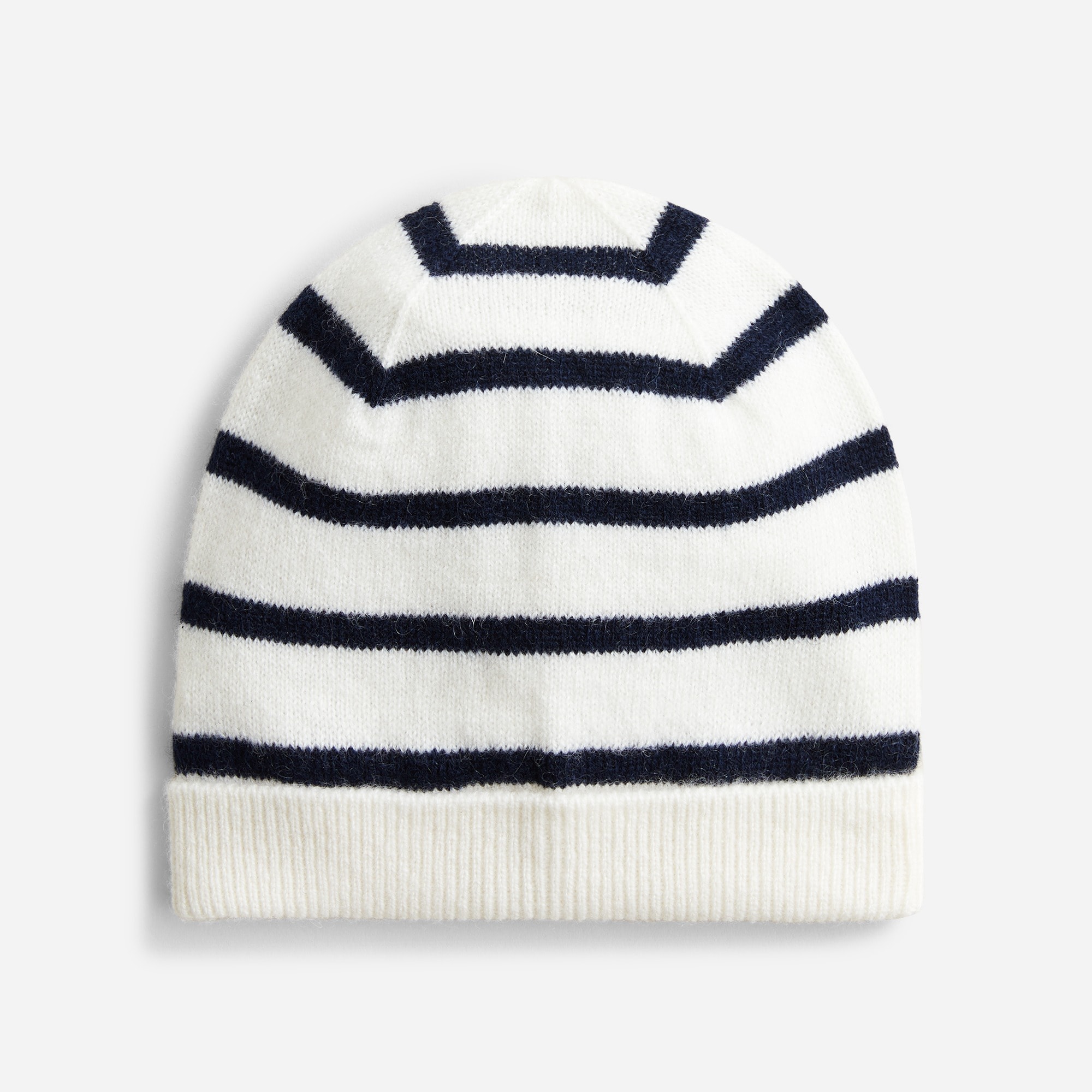 Limited-edition baby cashmere beanie in stripe